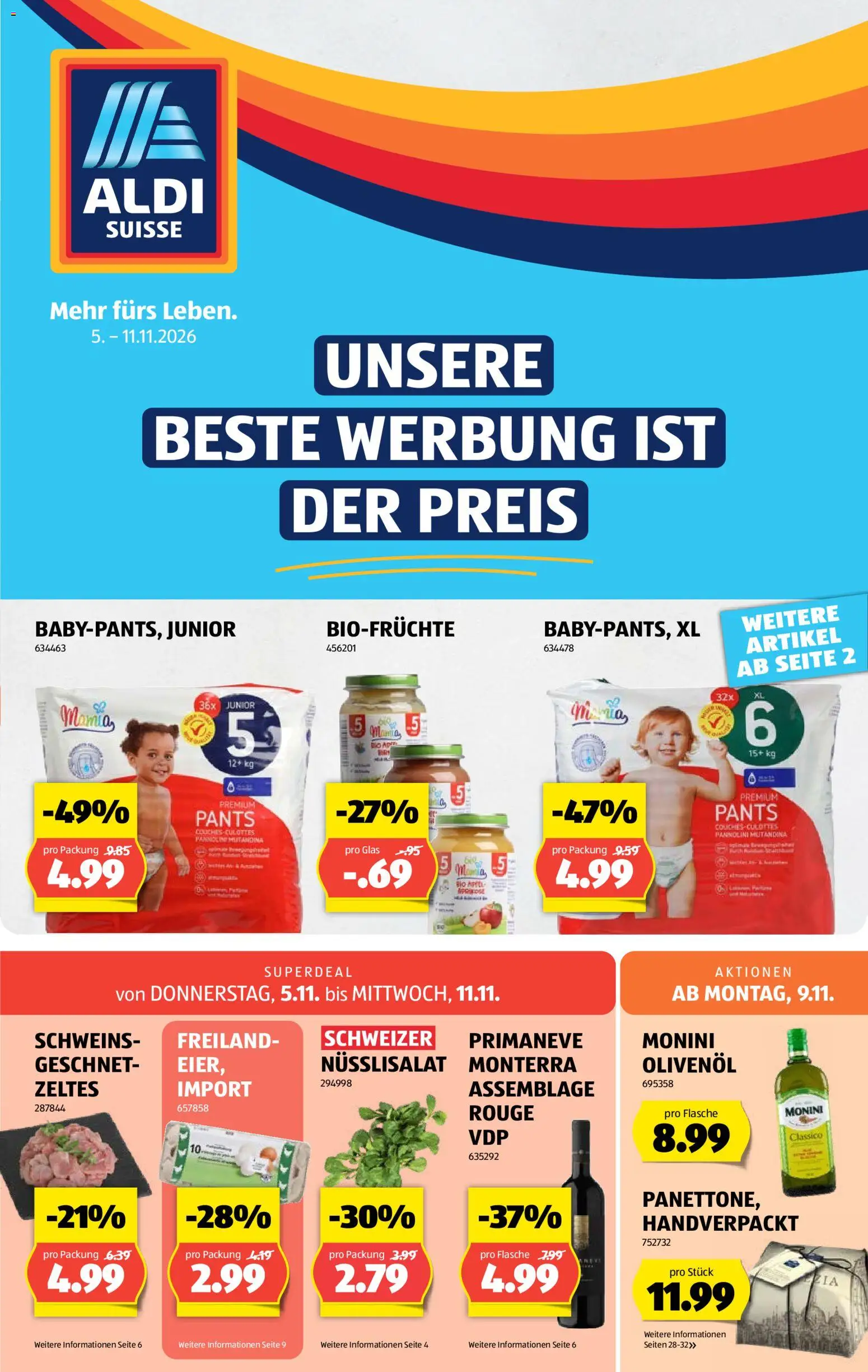 Vorschau des Merkblatts Aldi aktionen vom Shop Aldi gültig von 05.11.2026 bis 11.11.2026