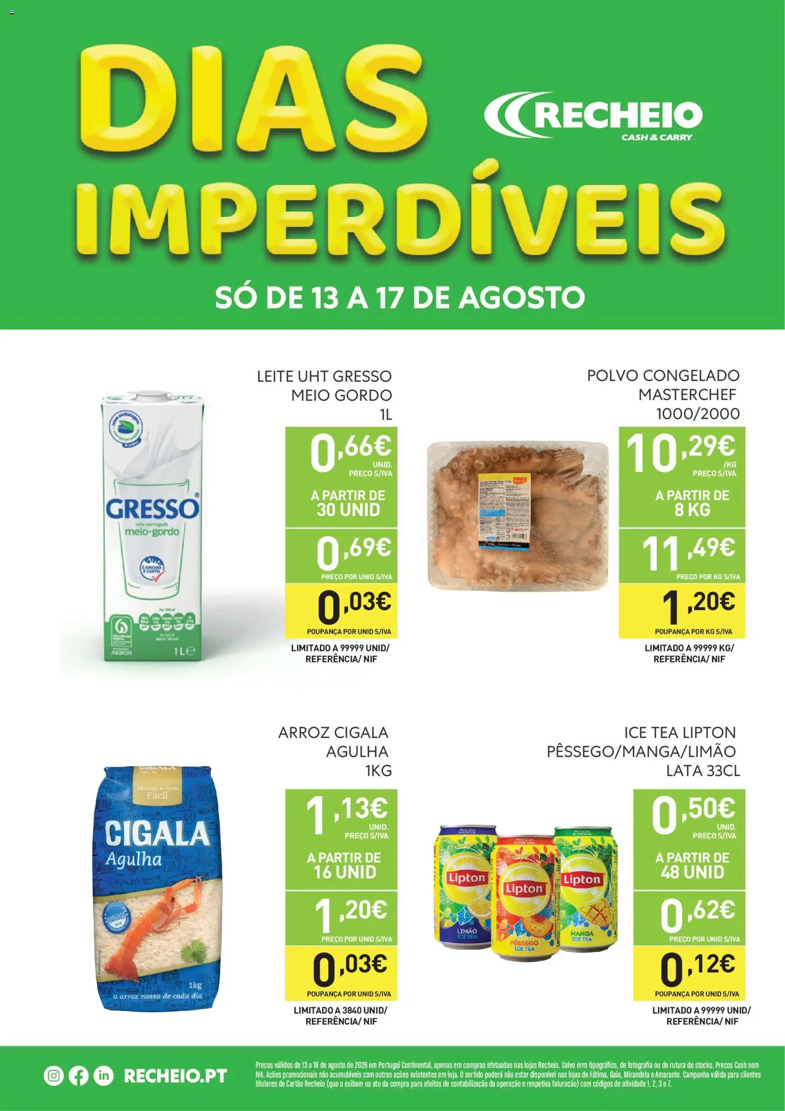 Pré-visualização do folheto da loja Recheio válida a partir de 13/08/2026