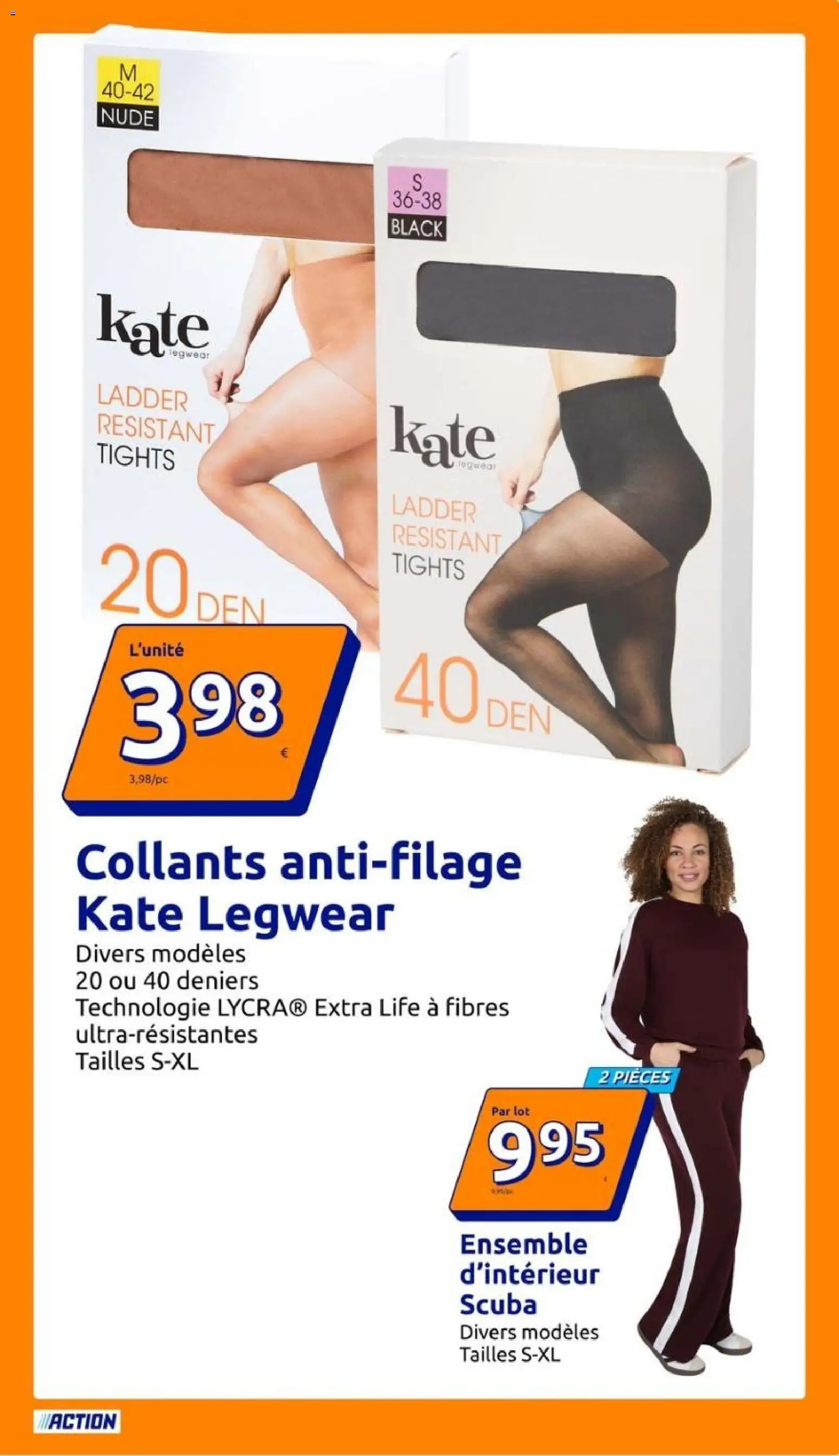 Prévisualisation de Action catalogue du magasin Action formulaire valide 28/10/2026 - Collants