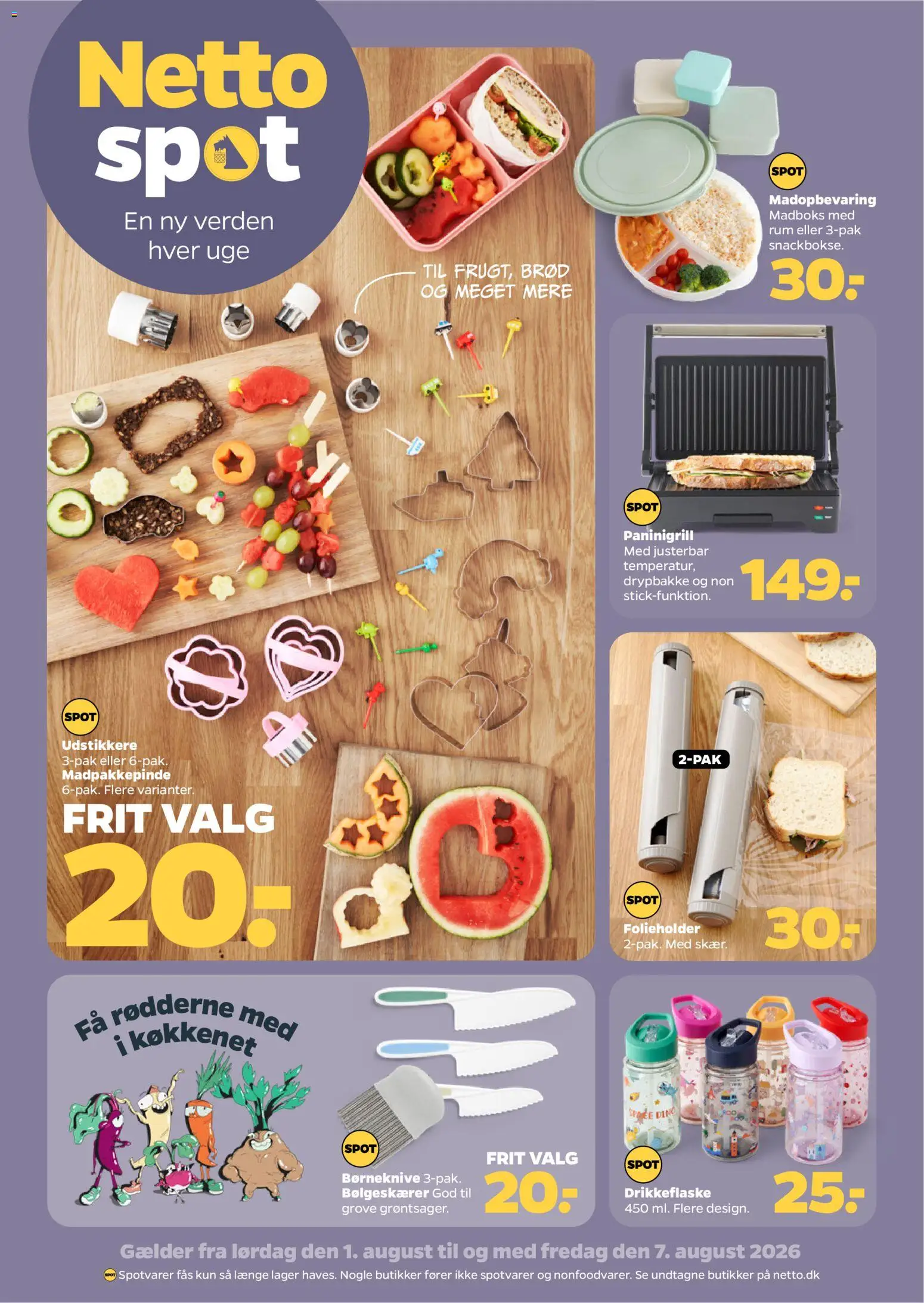 Eksempel på tilbudsavis Netto - Nonfood uge 32 fra butik Netto gyldig fra 01/08/2026