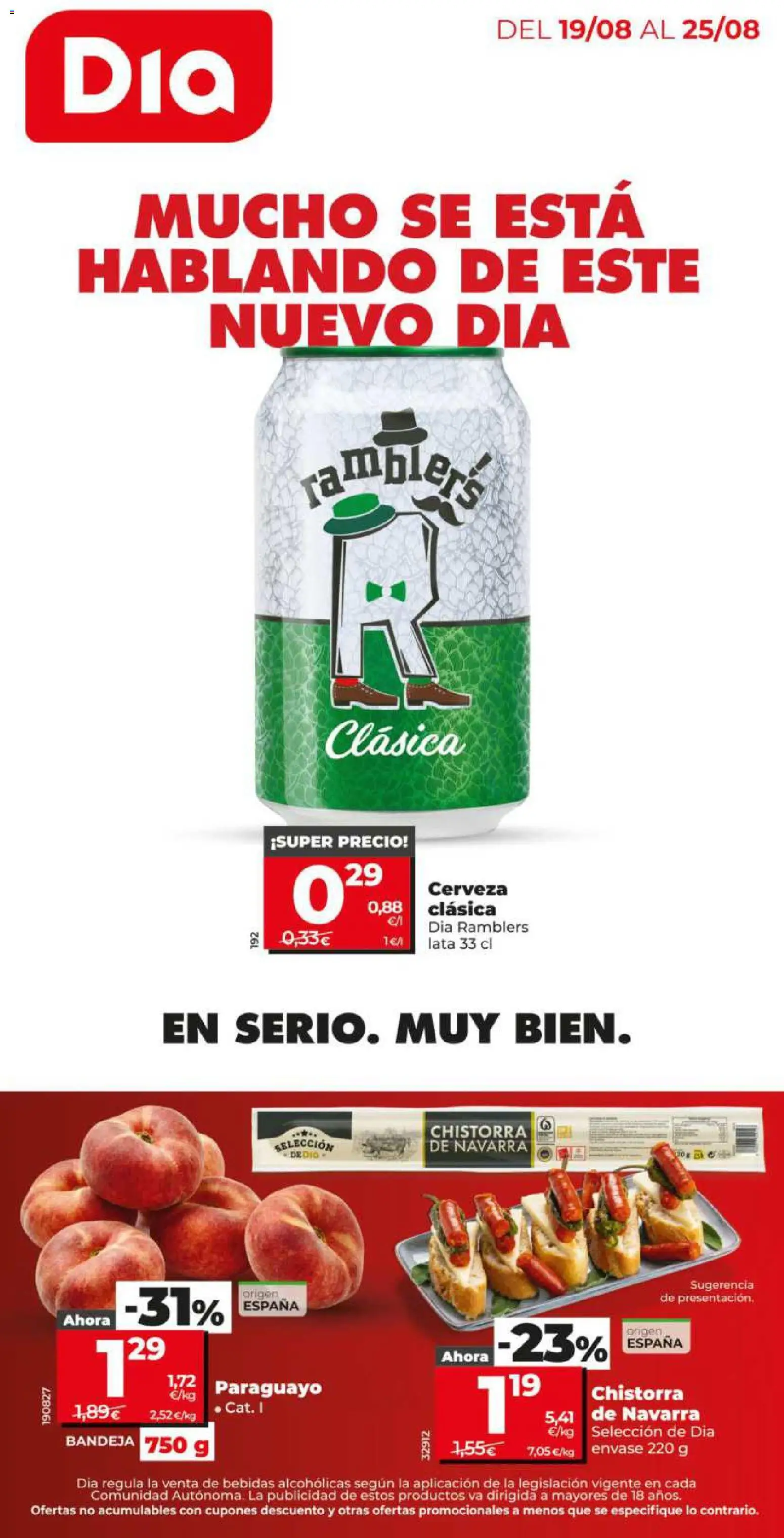 Vista previa del folleto de la tienda Dia válido desde el 19/08/2026 