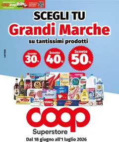 Anteprima dell'opuscolo COOP volantino Superstore Marche Genova dal negozio COOP valido da 18/06/2026