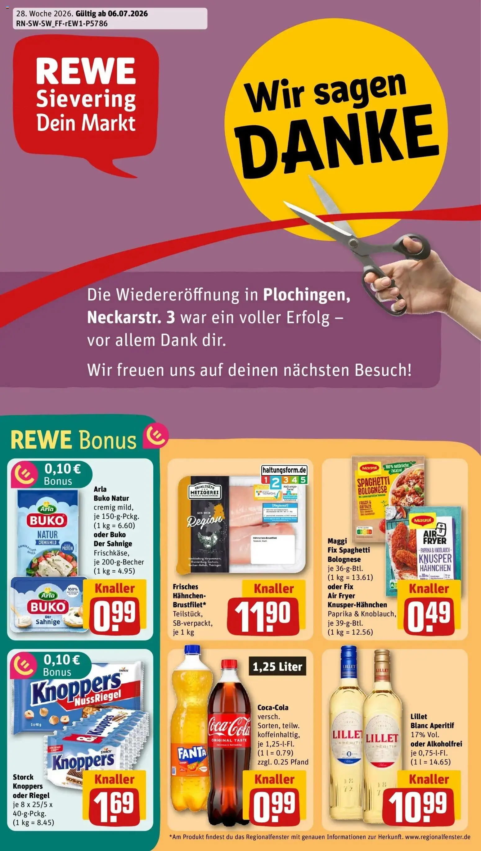 Vorschau von dem Prospekt des Geschäftes Rewe, gültig ab dem 05.07.2026