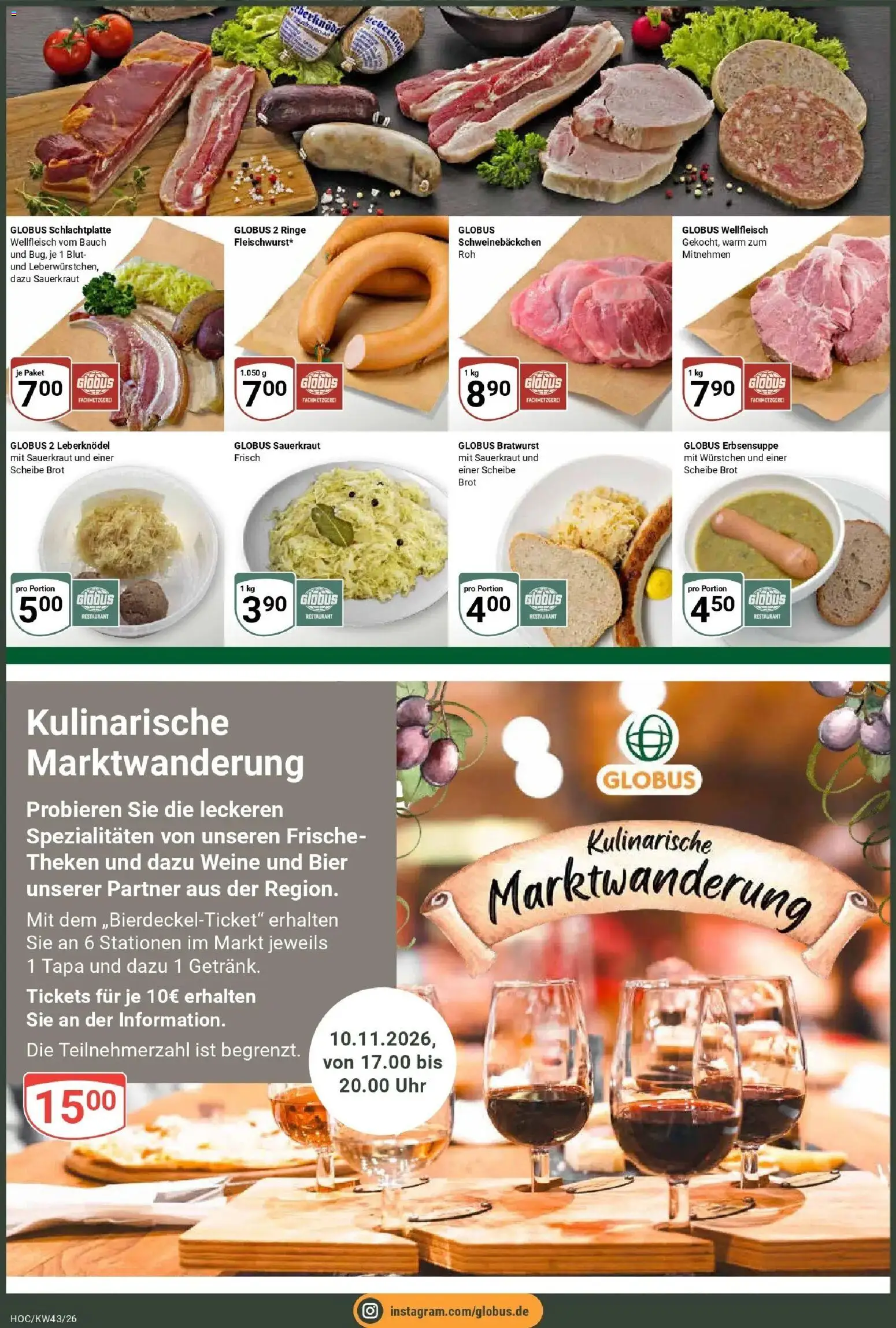 Vorschau von dem Prospekt des Geschäftes Globus, gültig ab dem 19.10.2026