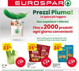 Anteprima dell'opuscolo Eurospar volantino Calalzo dal negozio Eurospar valido da 29/10/2026