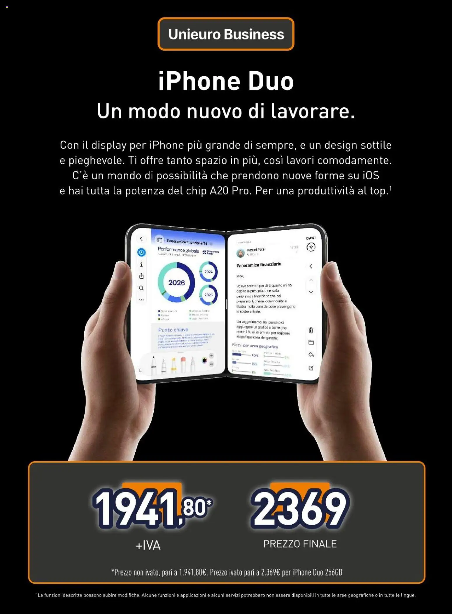 Anteprima dell'opuscolo Unieuro volantino Apple dal negozio Unieuro valido da 23/10/2026 - Iphone