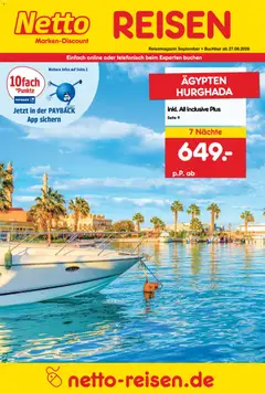 Vorschau von dem Prospekt des Geschäftes Netto Reisen, gültig ab dem 27.08.2026