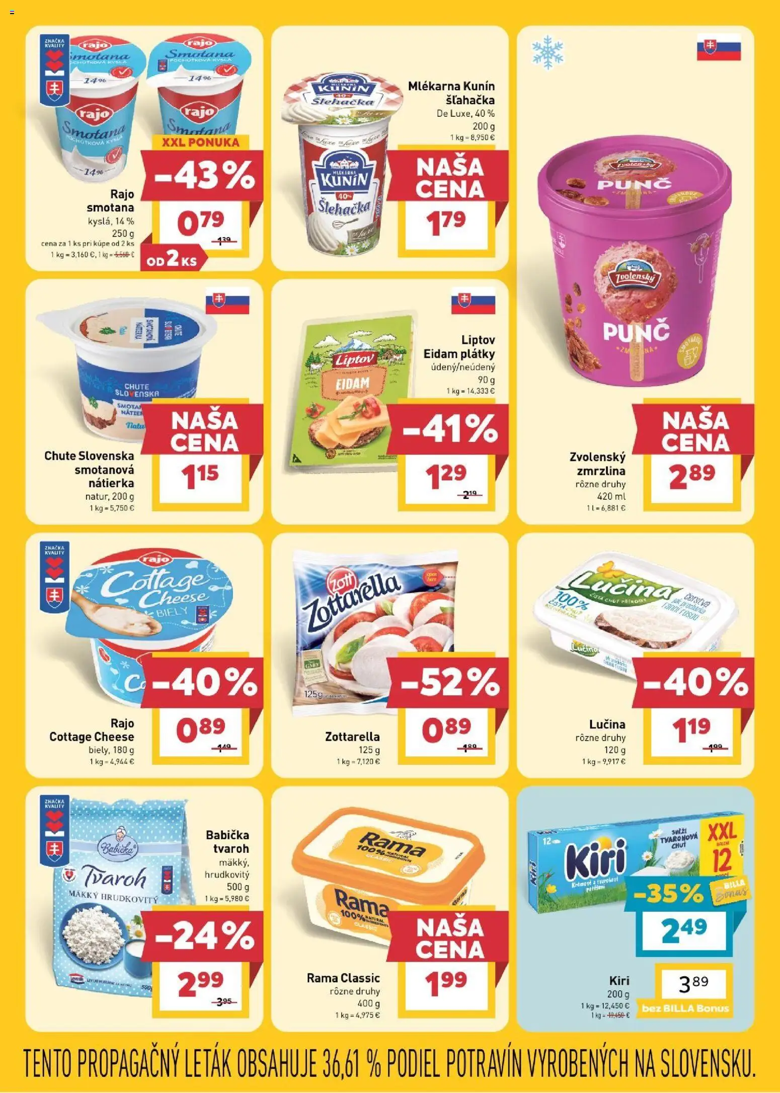 Náhľad Billa letáku platného od 16.09.2026 - Voda, Wc, Olej, Šalát, Olivový olej, Tuniakový šalát, Šampiňóny, Minerálna voda
