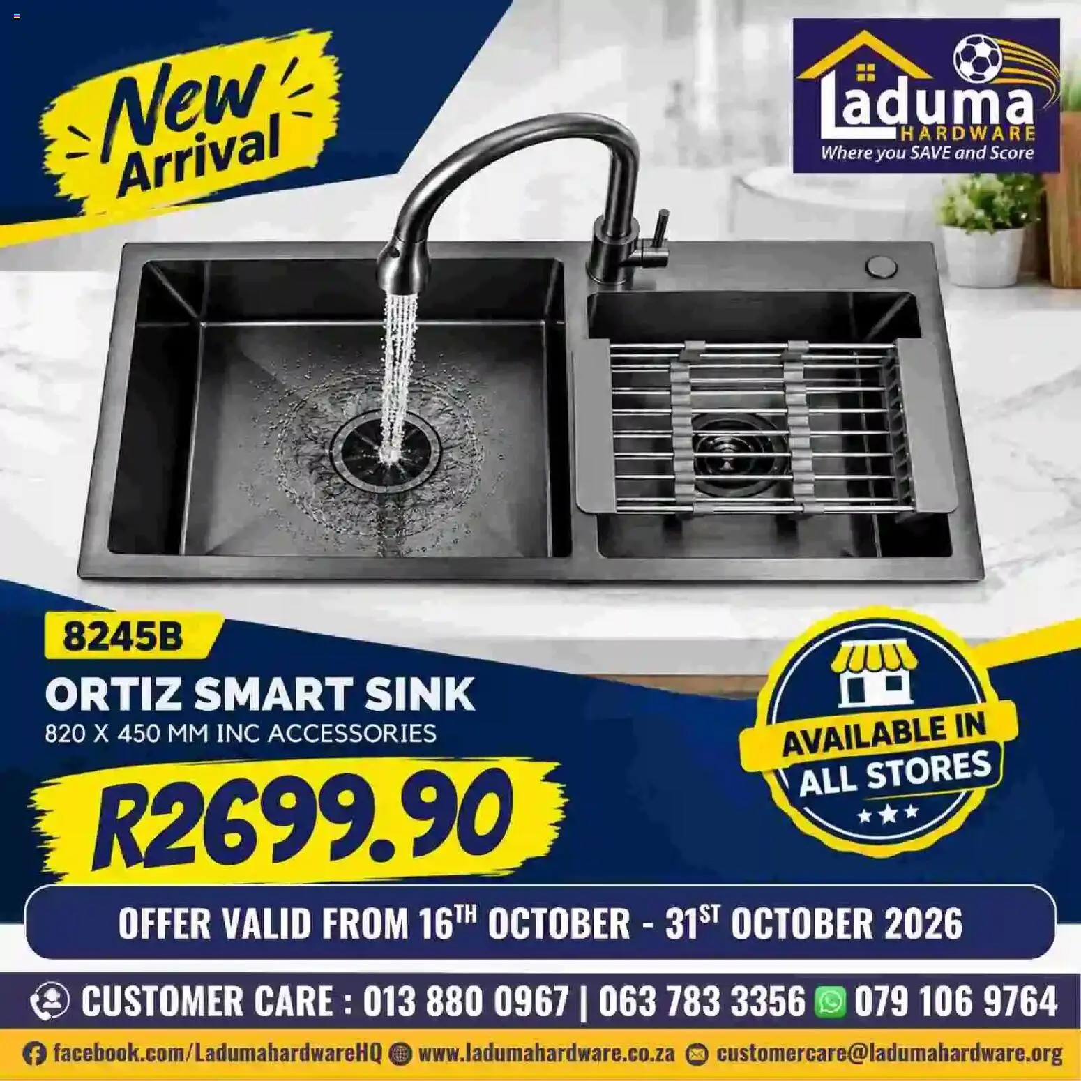 Preview of Laduma Hardware flyer valid from 16/10/2026 - Sink