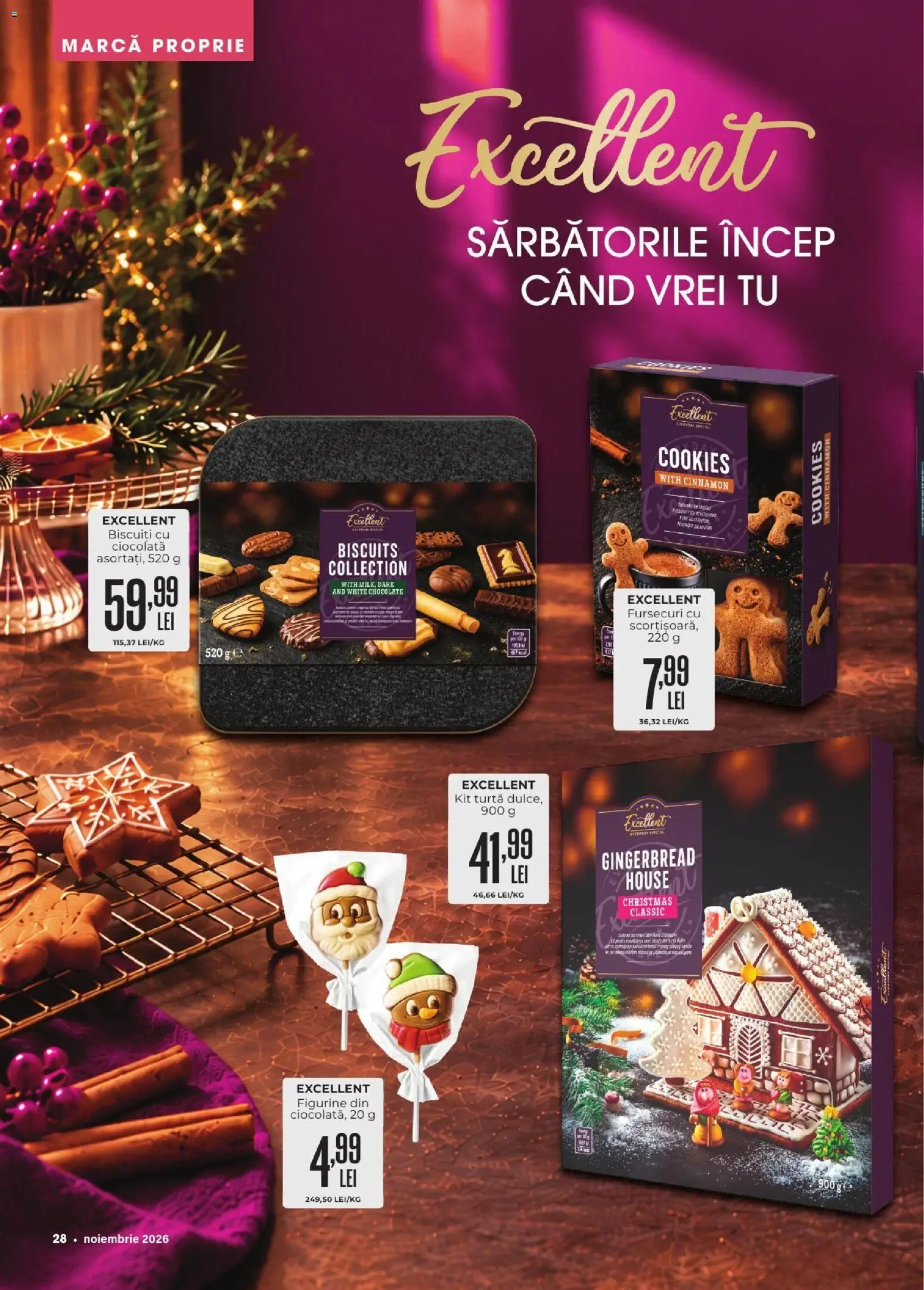 Previzualizarea de cataloage: Mega Image Mega Image Catalog Noiembrie valabil de la 01.11.2026 - Ciocolată, Biscuiți