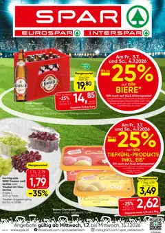 Vorschau der Angebote: Spar Spar Flugblatt - Oberösterreich gültig ab 01.07.2026