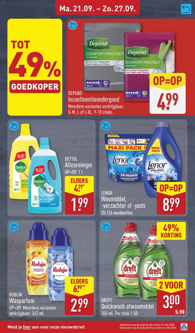 Nieuwe Aldi folder vanaf 21-09