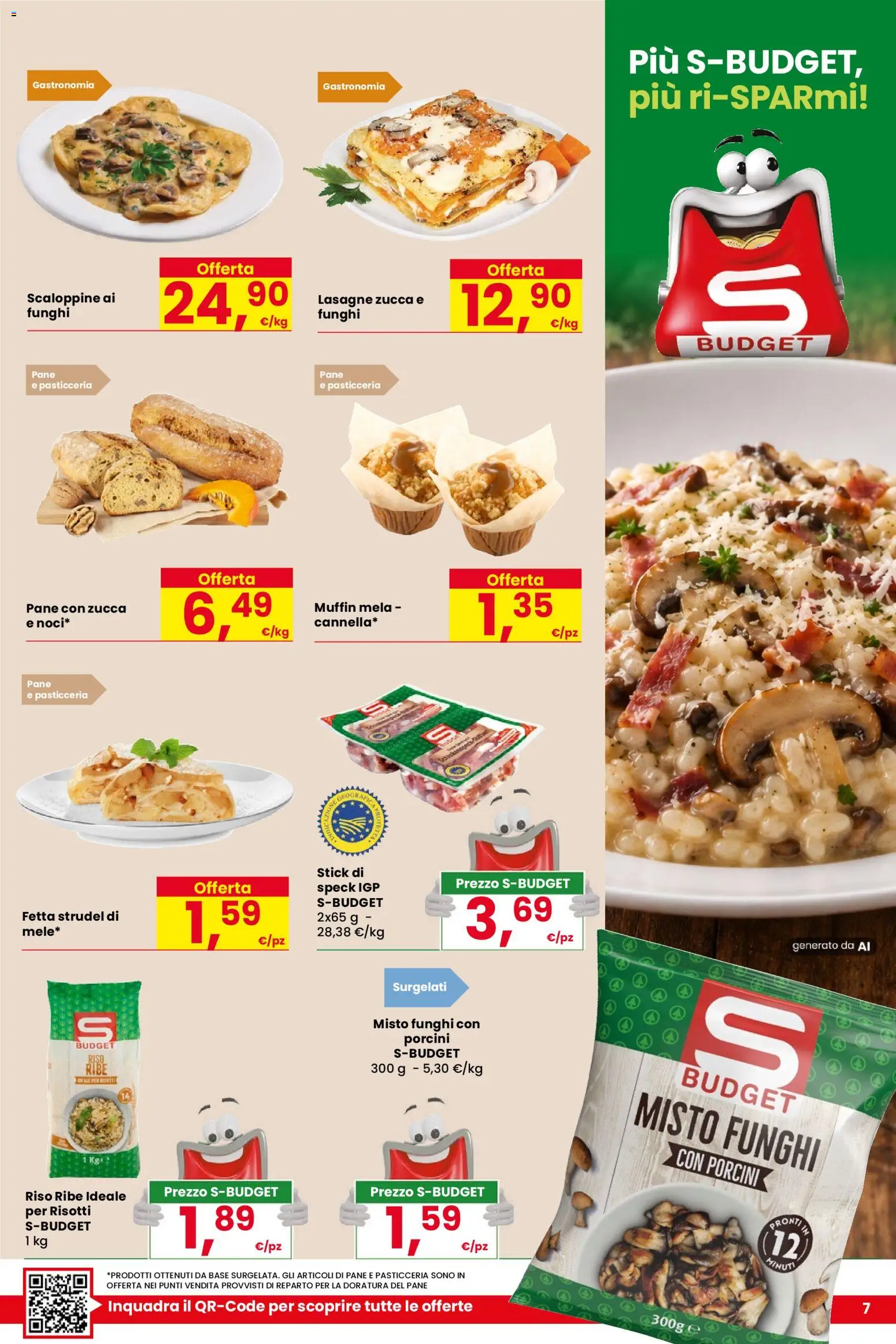 Anteprima dell'opuscolo Despar volantino Forlimpopoli dal negozio Despar valido da 15/10/2026 - Pane, Funghi, Zucca, Muffin, Lasagne, Speck, Riso