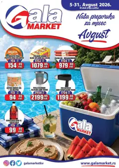 Pregled Gala MARKET kataloga - važi od 05.08.2026