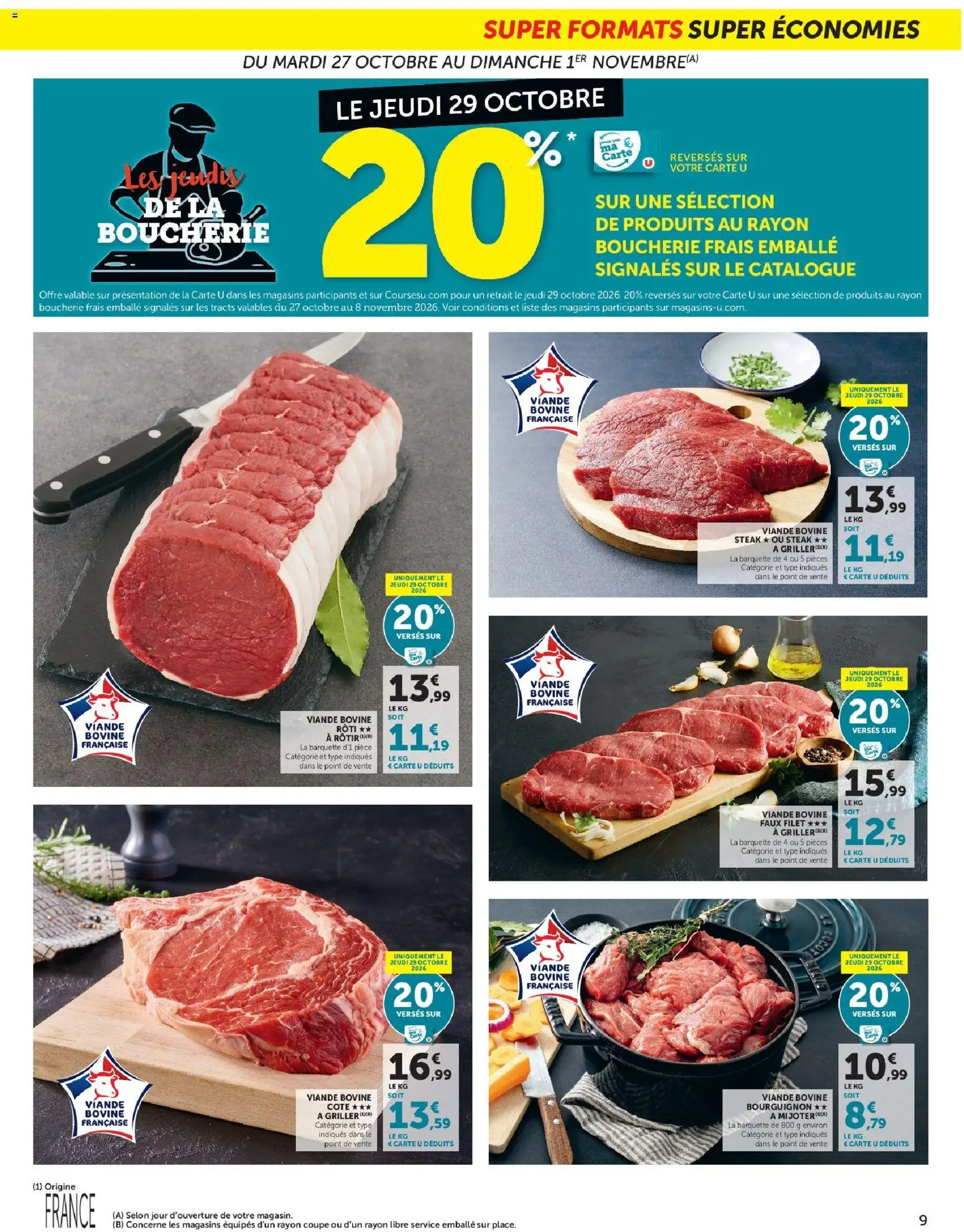 Prévisualisation de Super U - Les prix bas de la semaine du magasin Super U formulaire valide 27/10/2026