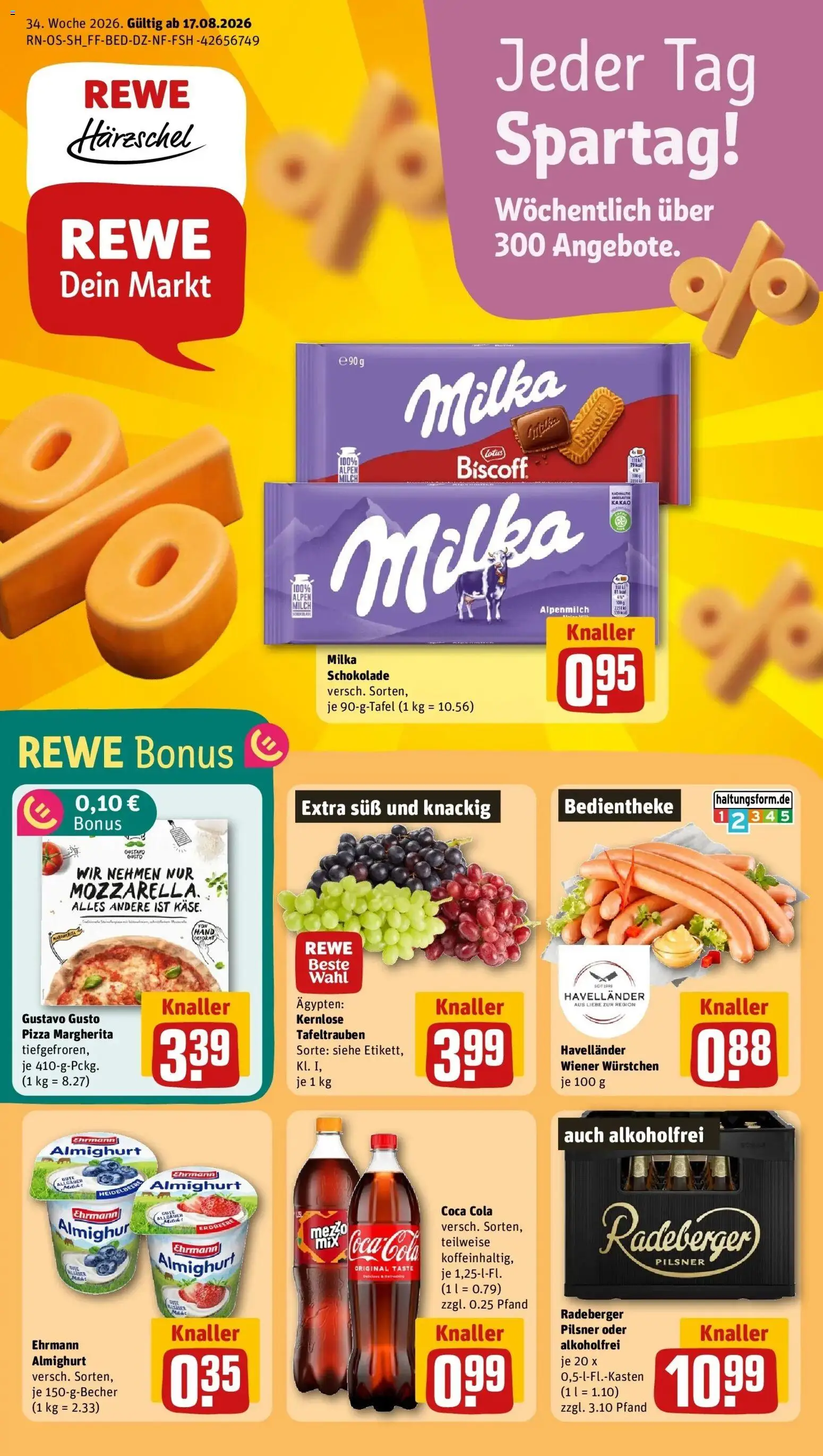 Vorschau von dem Prospekt des Geschäftes Rewe, gültig ab dem 17.08.2026