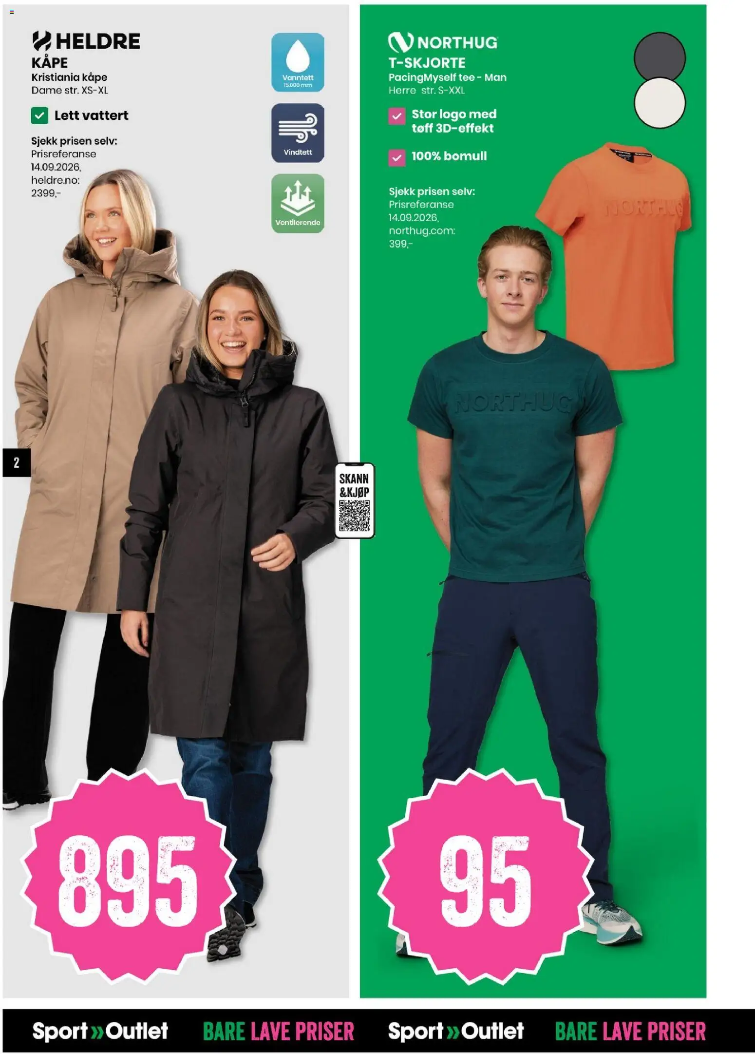 Forhåndsvis Sport Outlet kundeavis fra butikk Sport Outlet gyldig fra 29/09/2026