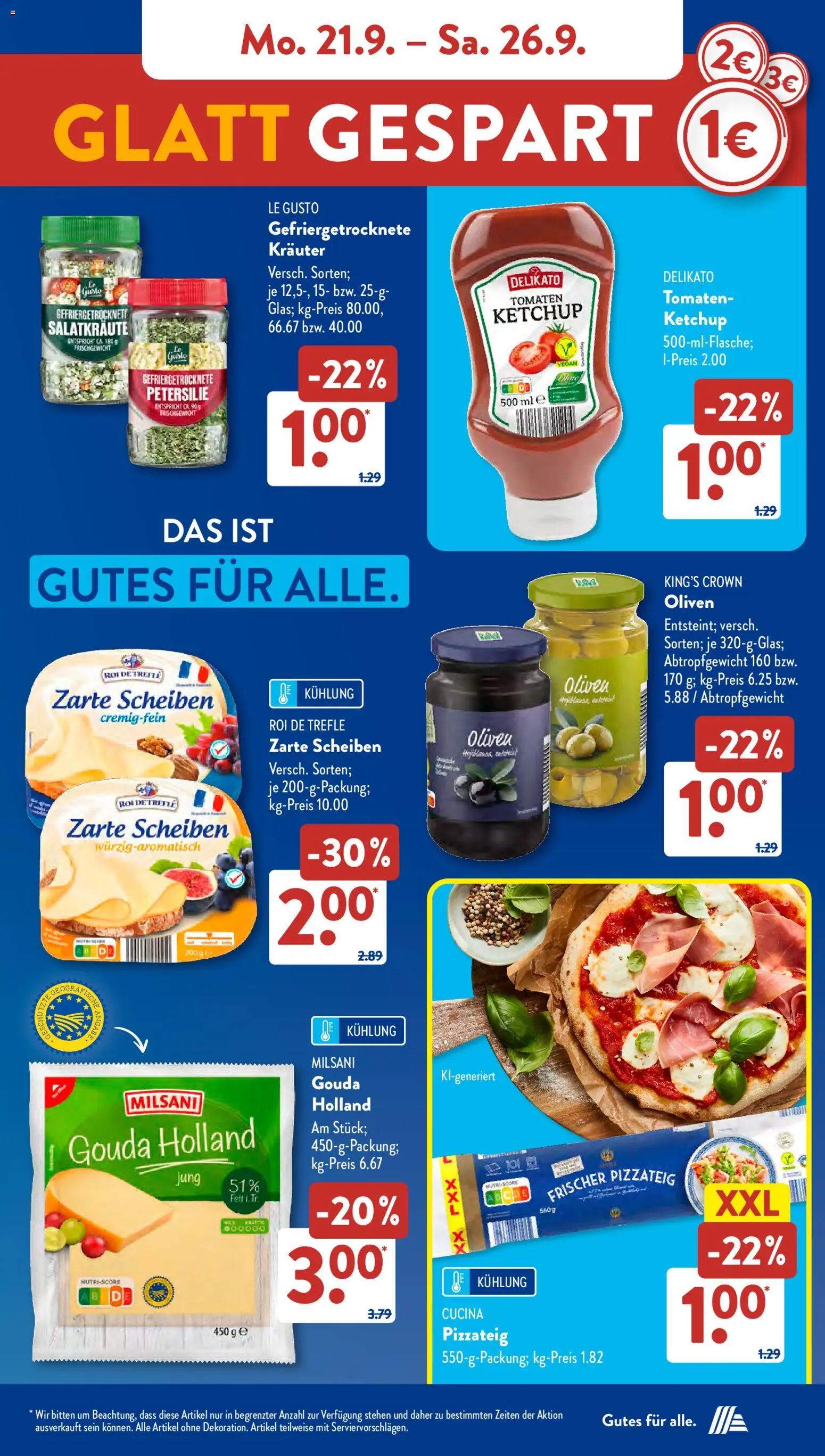 Vorschau von dem Prospekt des Geschäftes Aldi Süd, gültig ab dem 21.09.2026 - Blumen, Bekleidung