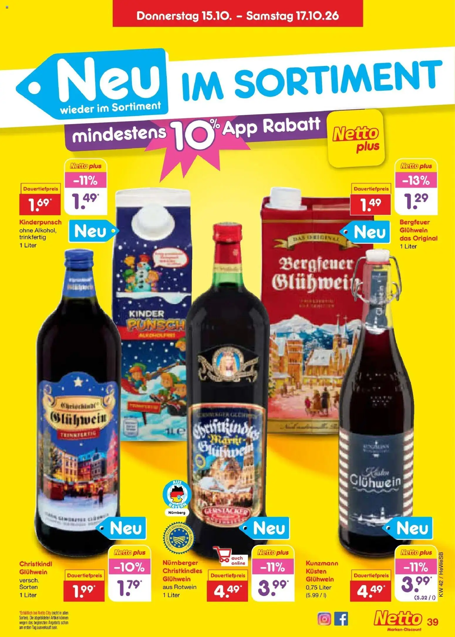 Vorschau von dem Prospekt des Geschäftes Netto Marken-Discount, gültig ab dem 12.10.2026 - Rotwein