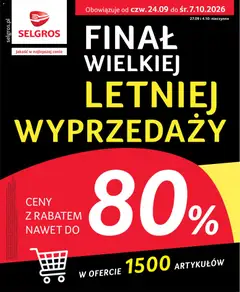 Pogląd gazetki "Selgros cash&carry gazetka - Totalna Wyprzedaż" ze sklepu Selgros cash&carry ważnej od 24.09.2026