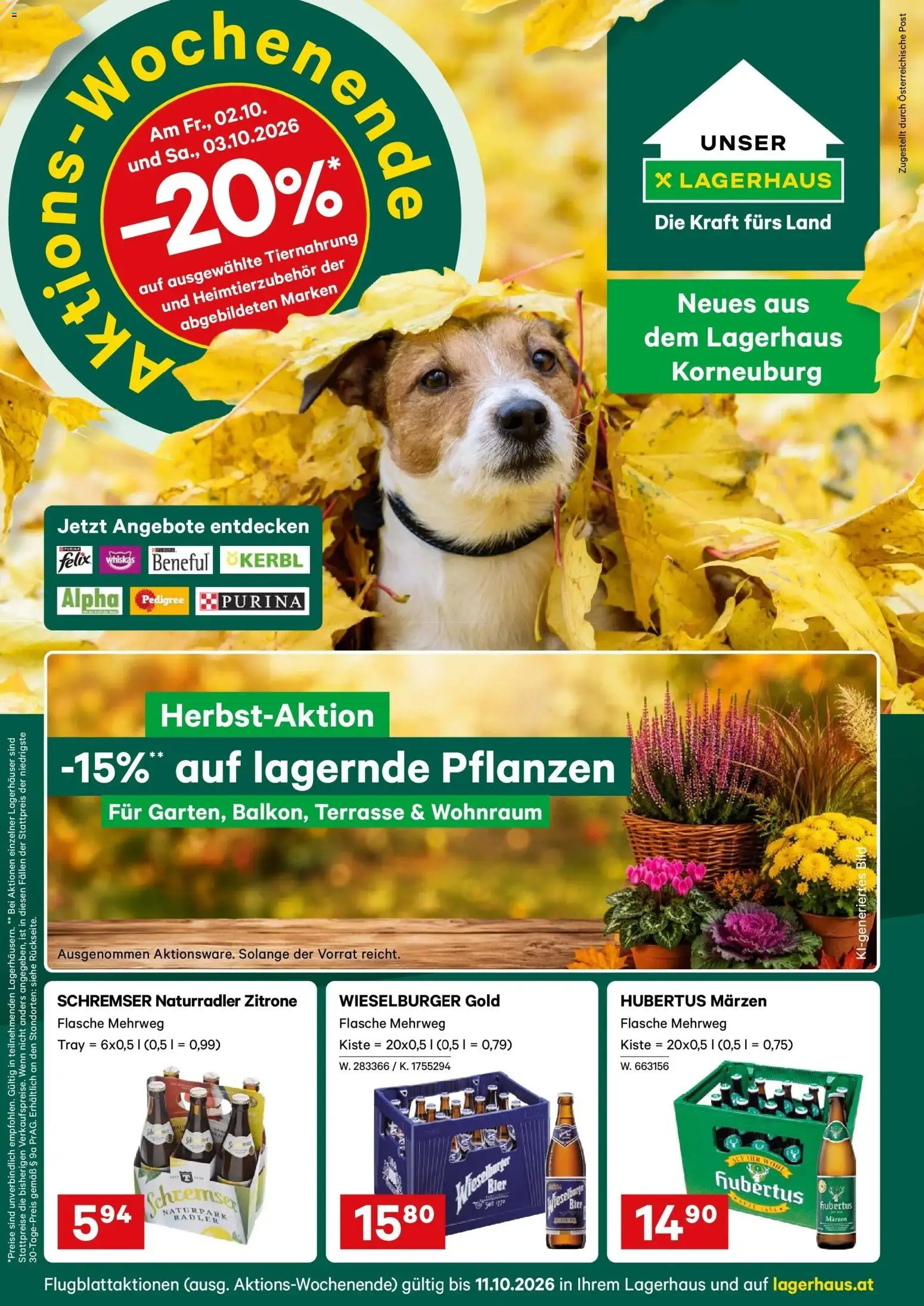 Vorschau der Angebote: Lagerhaus Lagerhaus Wochen Angebote gültig ab 28.09.2026 - Bier, Zitrone, Radler