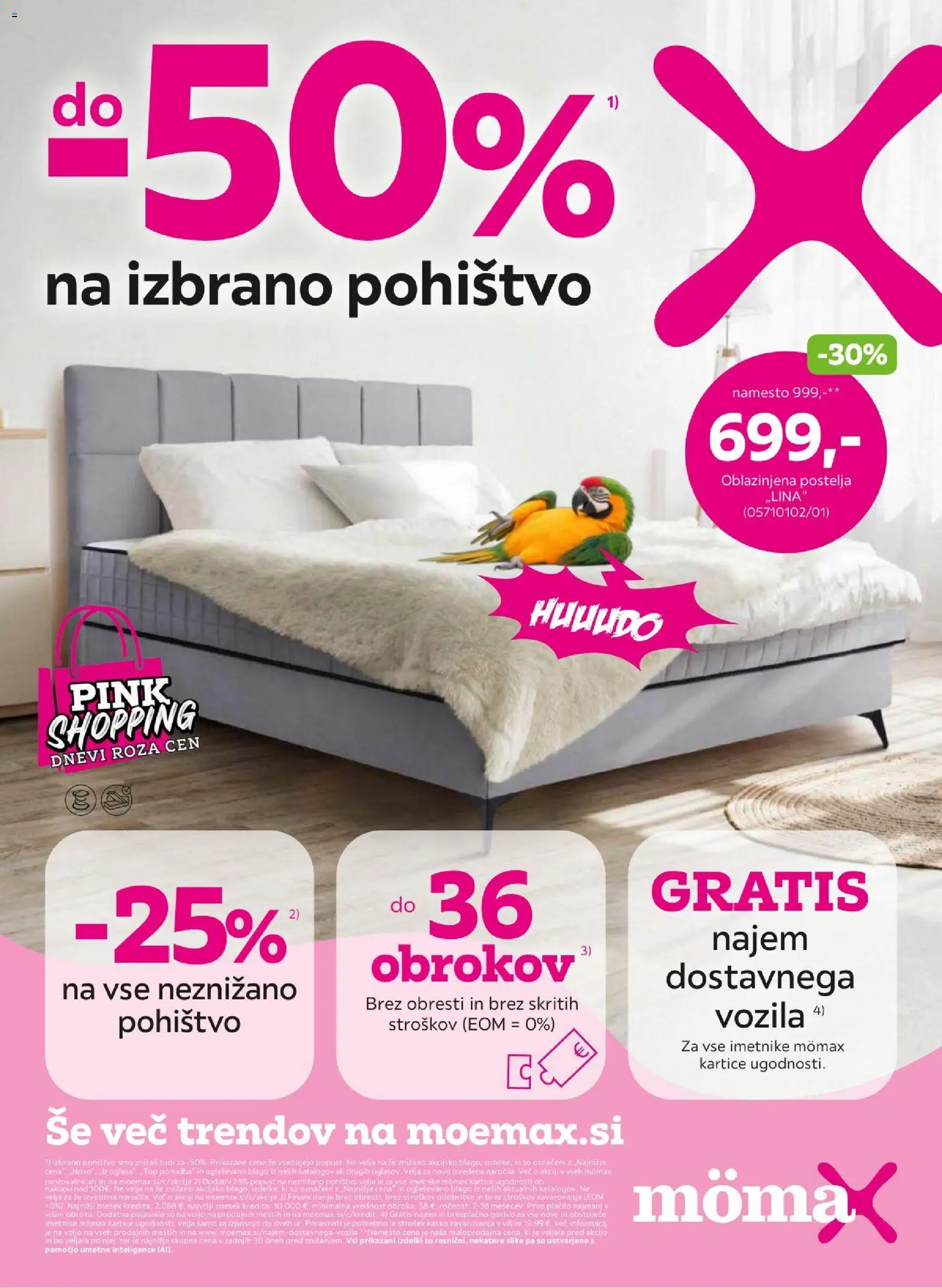 Predogled kataloga iz trgovine Mömax veljaven od 11.10.2026 - Pohištvo, Postelja