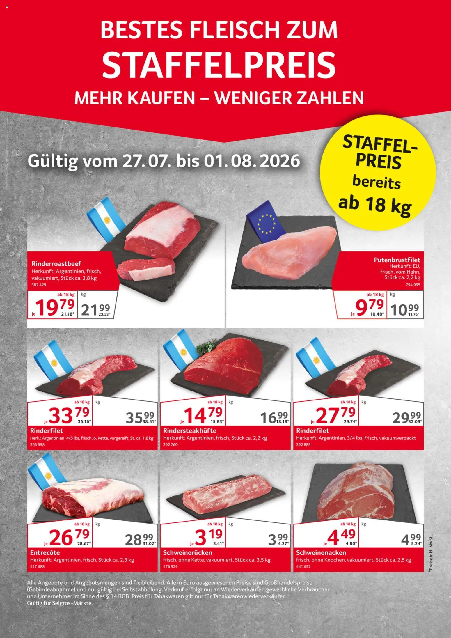 Vorschau von dem Prospekt des Geschäftes Selgros, gültig ab dem 27.07.2026