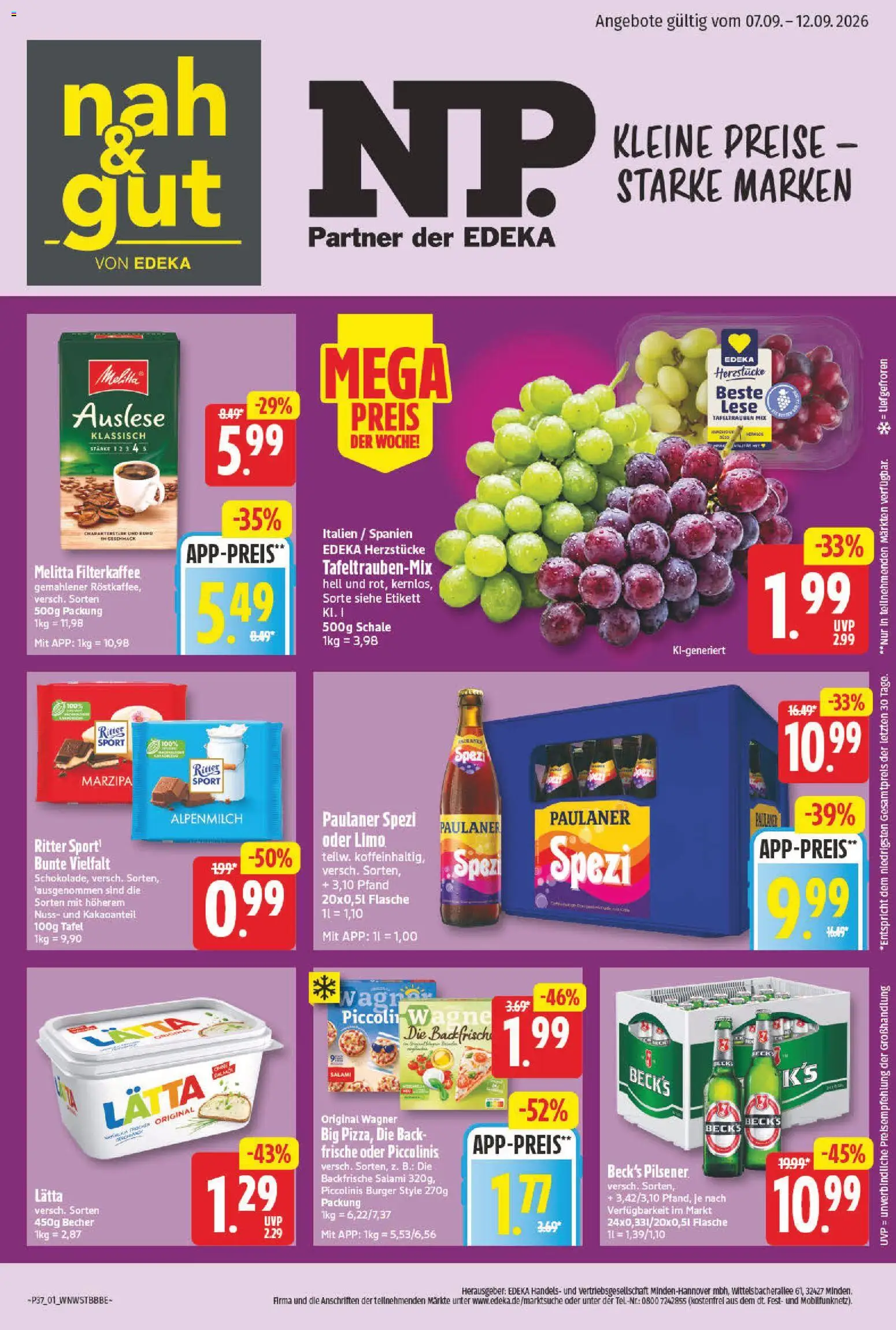 Vorschau von dem Prospekt des Geschäftes NP Discount, gültig ab dem 07.09.2026