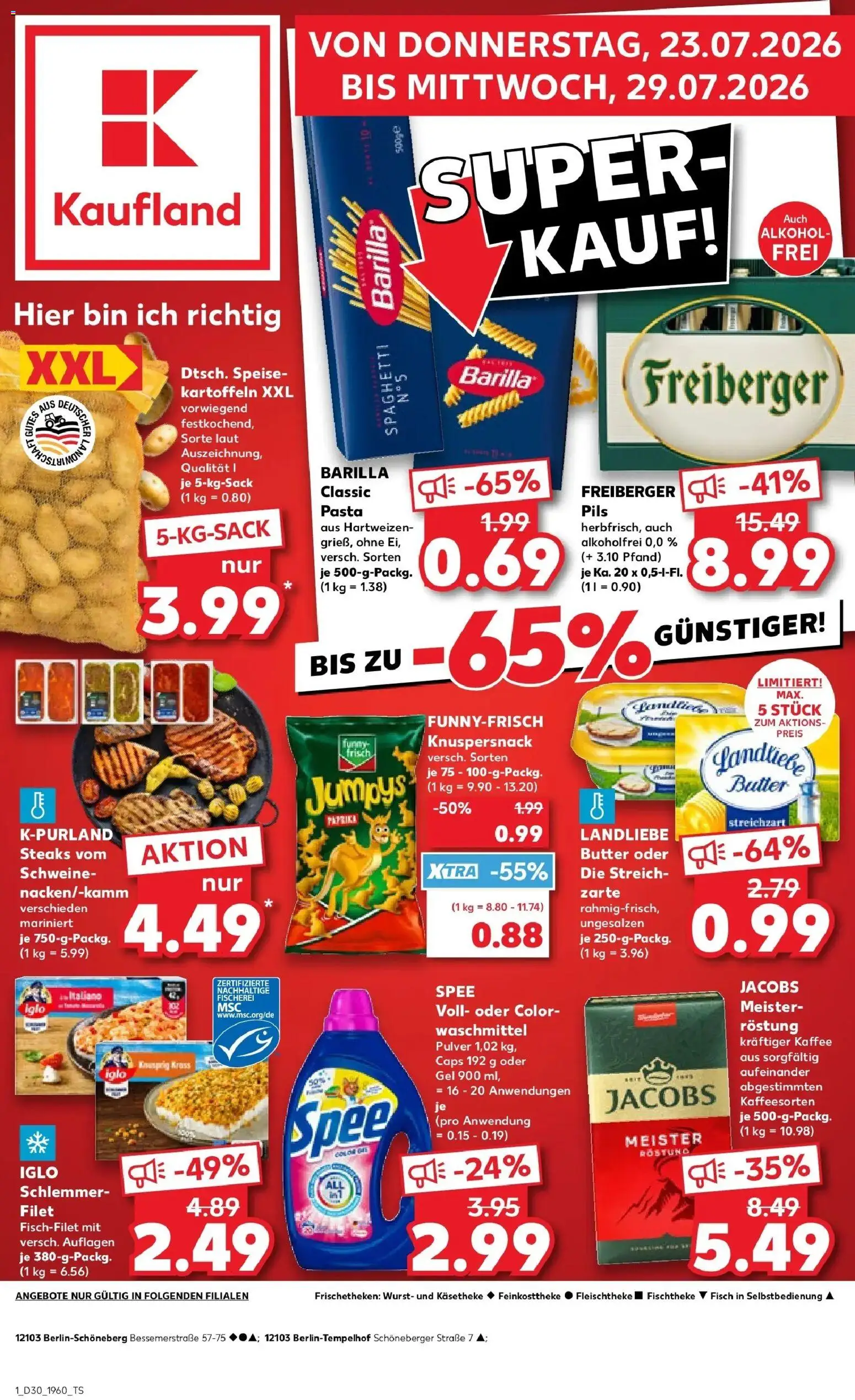 Vorschau von dem Prospekt des Geschäftes Kaufland, gültig ab dem 23.07.2026