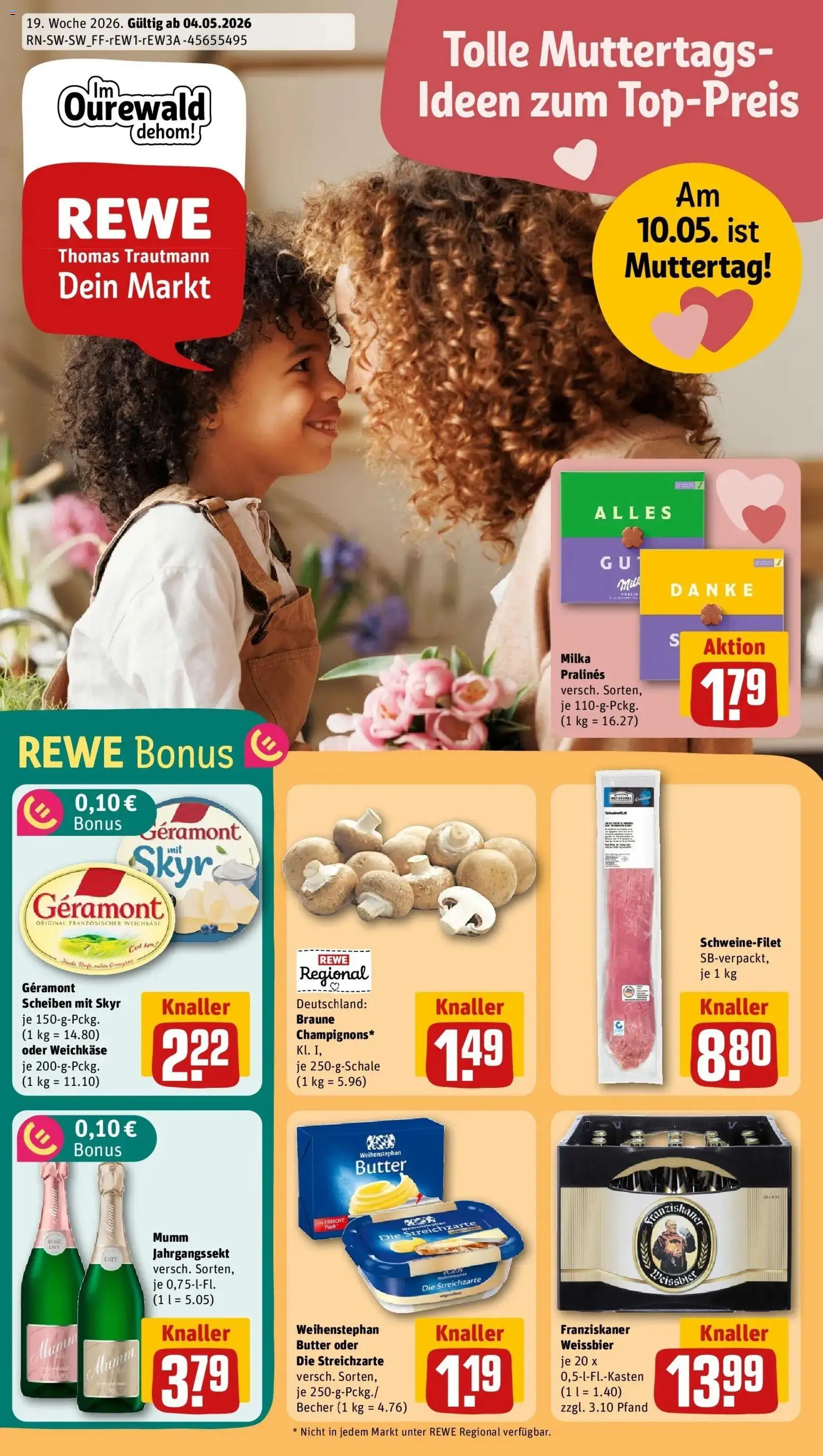 Vorschau von dem Prospekt des Geschäftes Rewe, gültig ab dem 04.05.2026