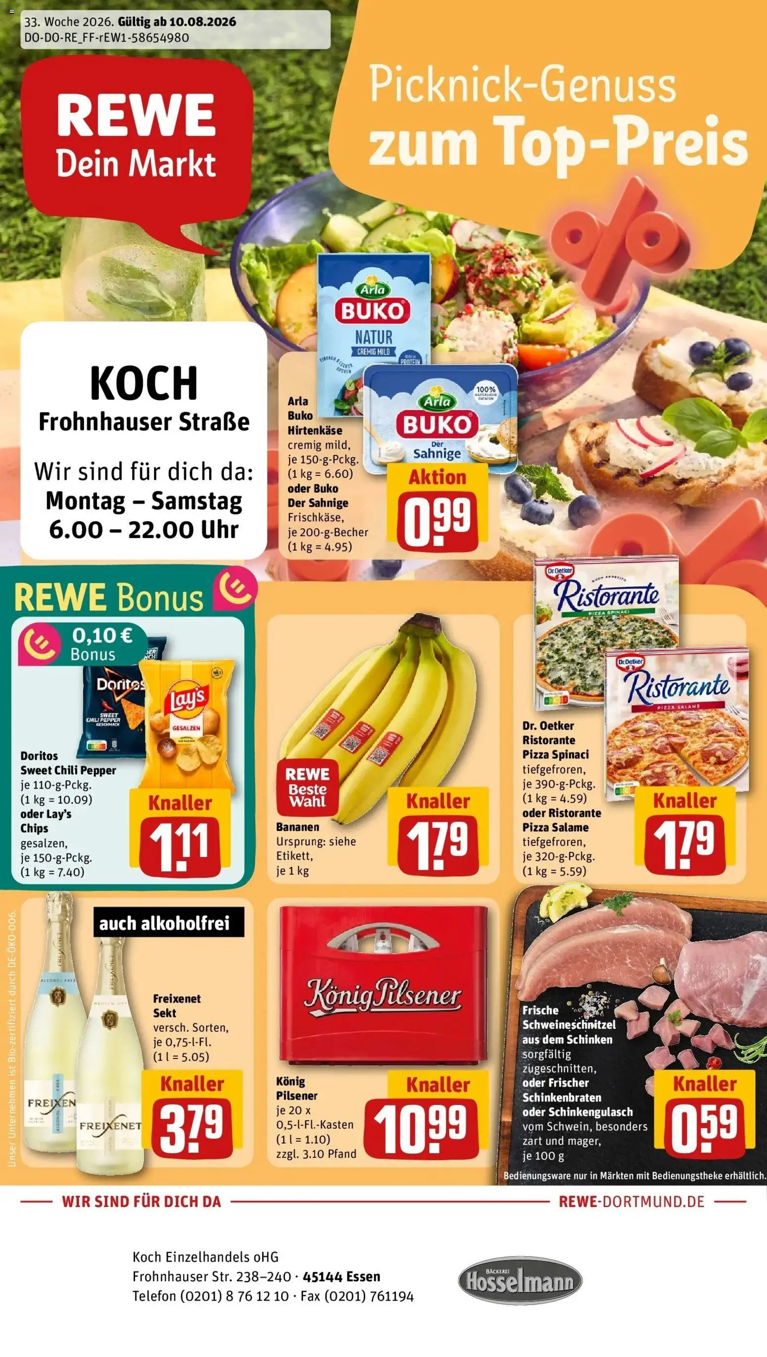 Vorschau von dem Prospekt des Geschäftes Rewe, gültig ab dem 10.08.2026