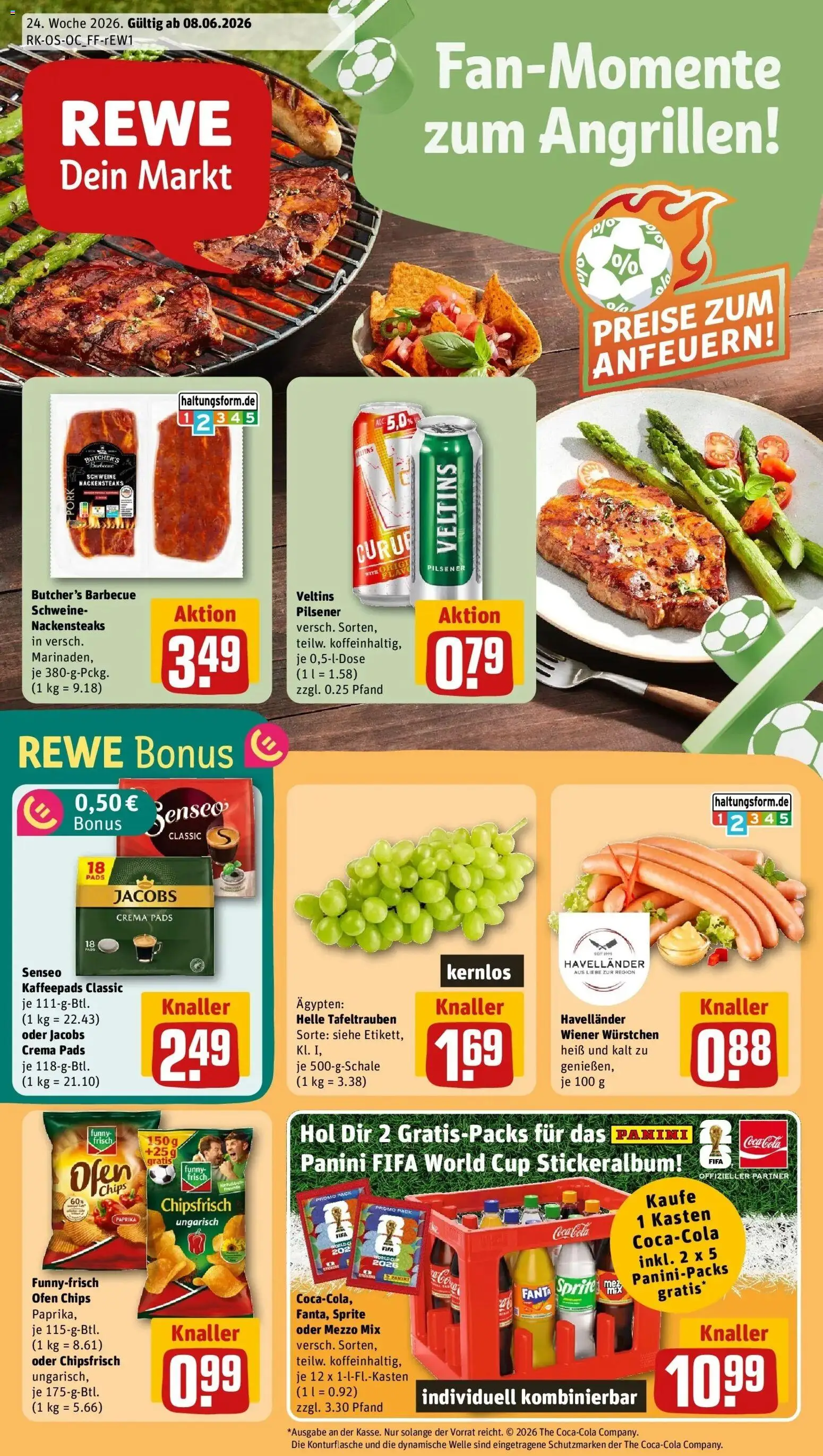 Vorschau von dem Prospekt des Geschäftes Rewe, gültig ab dem 08.06.2026
