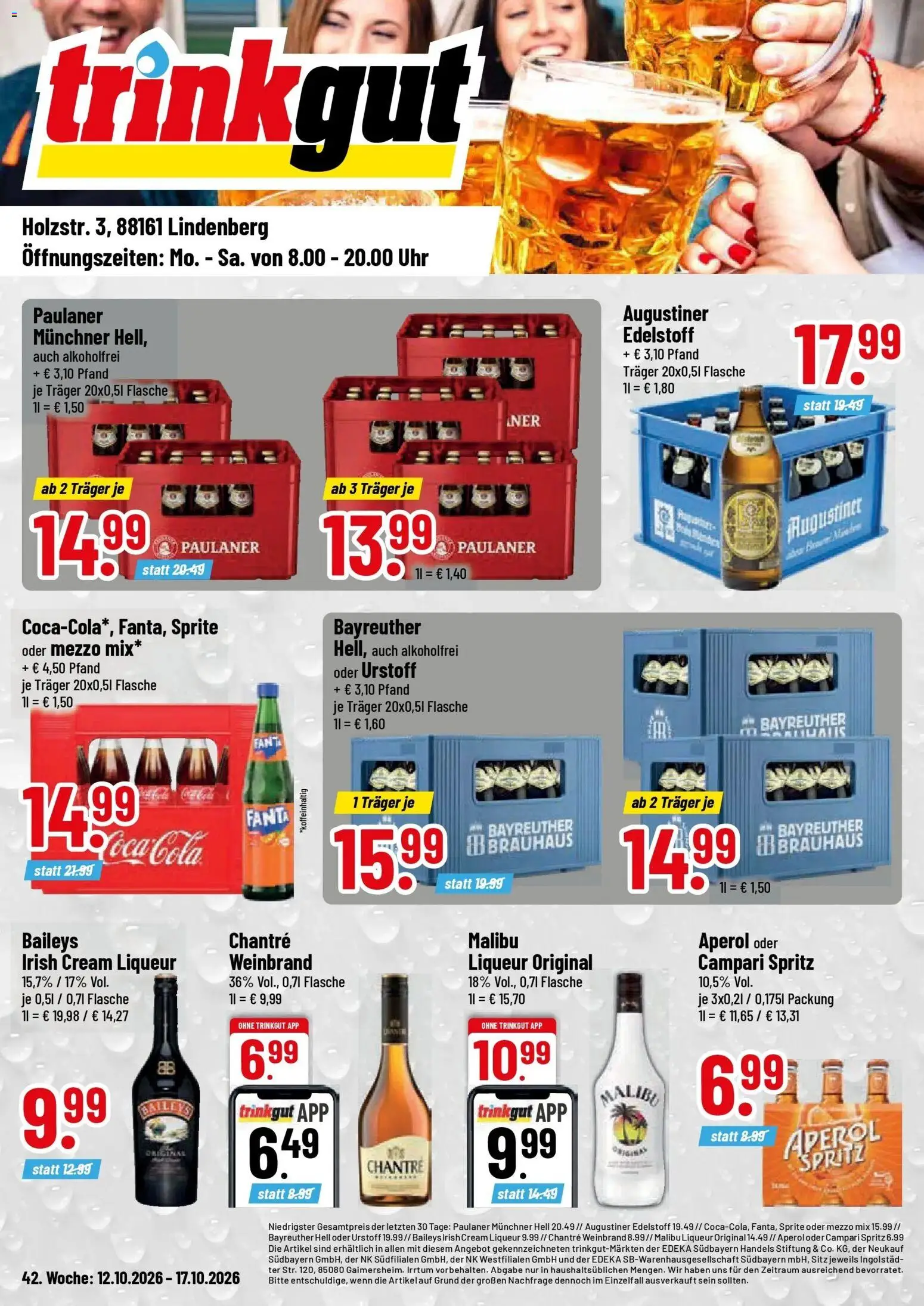 Vorschau von dem Prospekt des Geschäftes Trinkgut, gültig ab dem 12.10.2026
