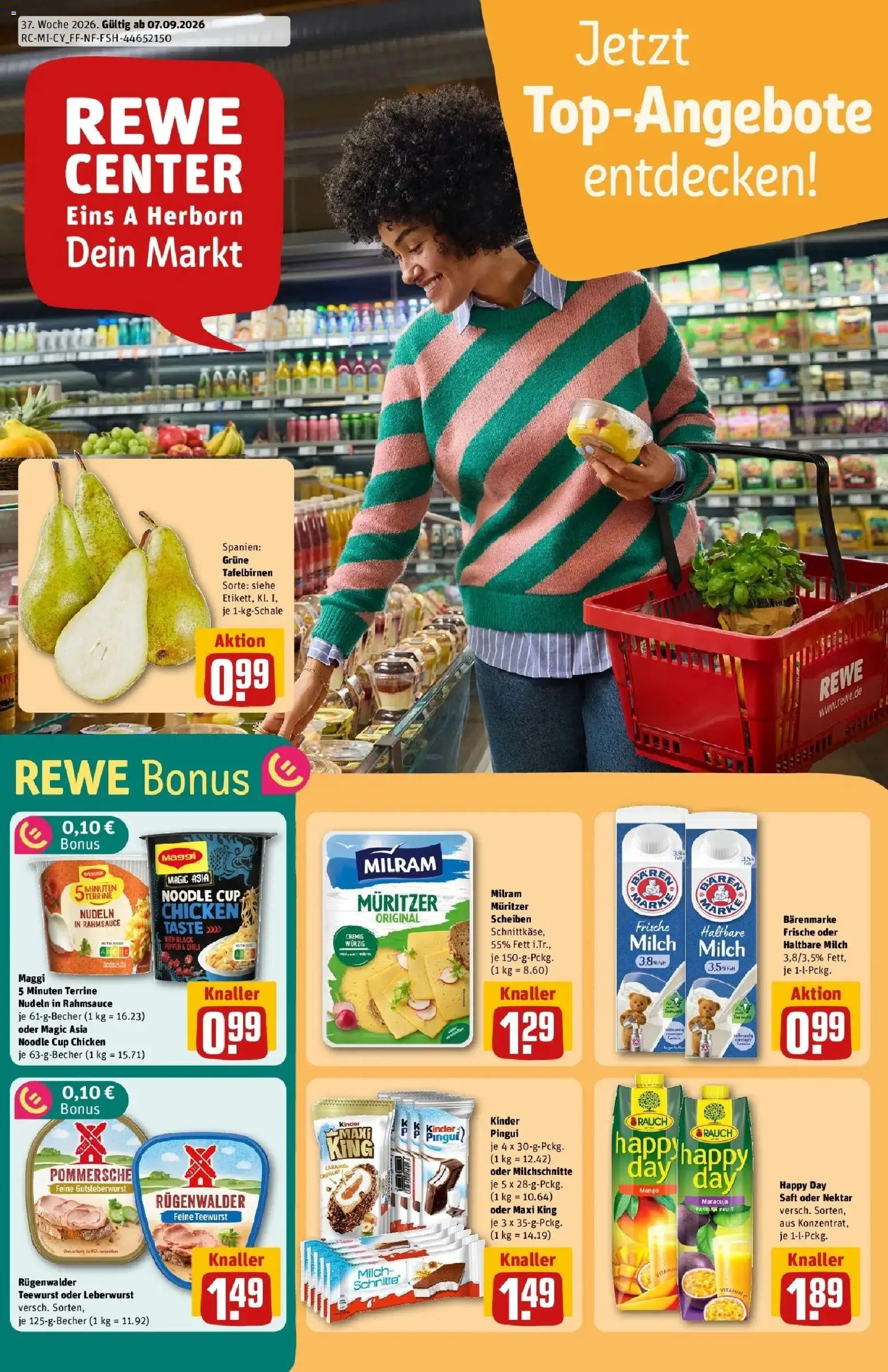 Vorschau von dem Prospekt des Geschäftes Rewe, gültig ab dem 07.09.2026