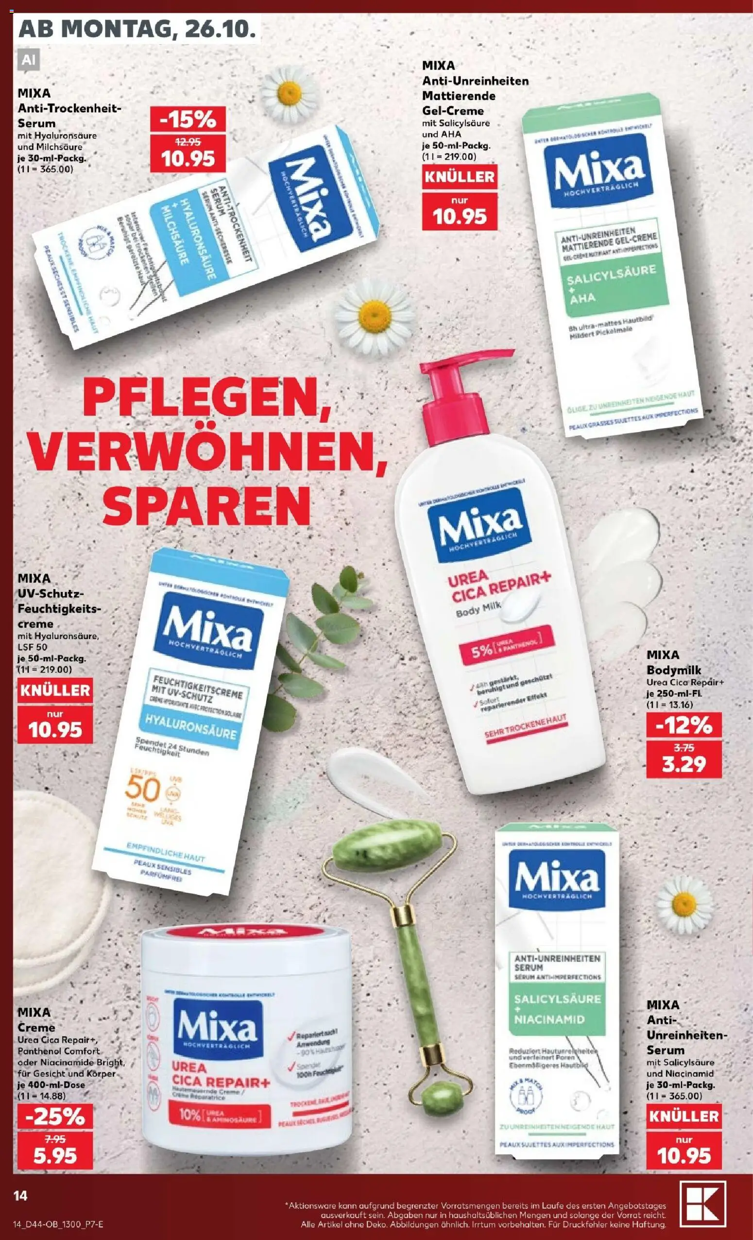 Vorschau von dem Prospekt des Geschäftes Kaufland, gültig ab dem 26.10.2026 - Creme, Serum, Body Milk