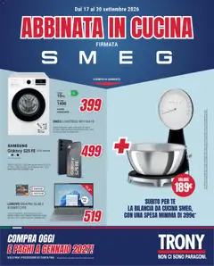 Anteprima dell'opuscolo Trony volantino dal negozio Trony valido da 17/09/2026