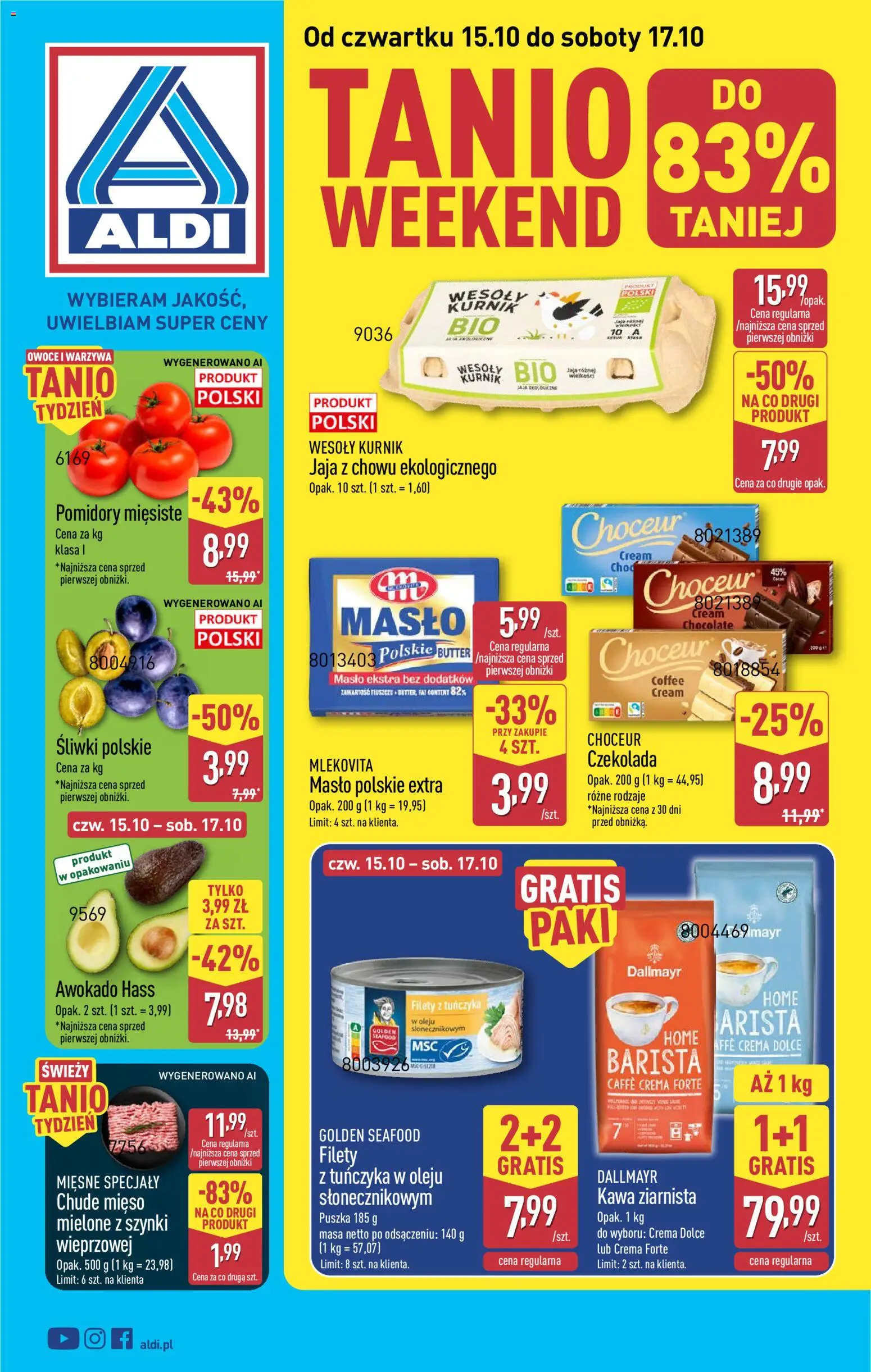Pogląd gazetki "Aldi gazetka - Oferta weekendowa" ze sklepu Aldi ważnej od 15.10.2026