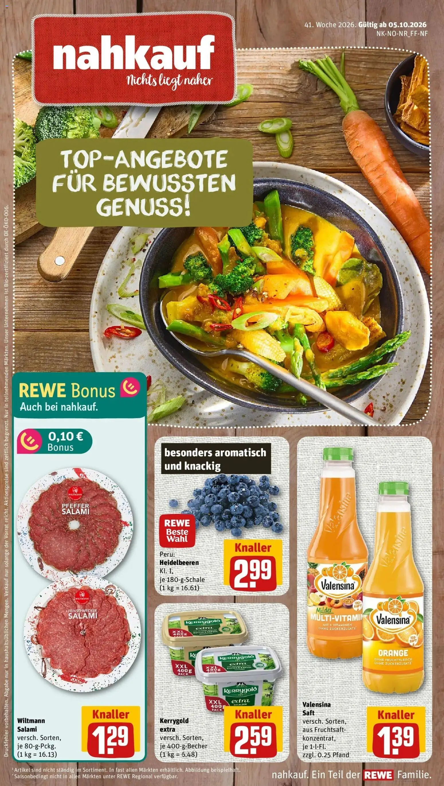Vorschau von dem Prospekt des Geschäftes Rewe, gültig ab dem 05.10.2026