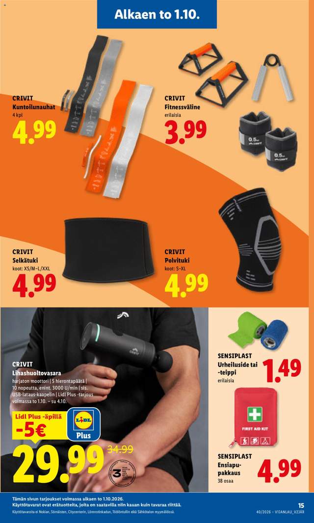 Uusi Lidl tarjouslehti alkaen 01/10
