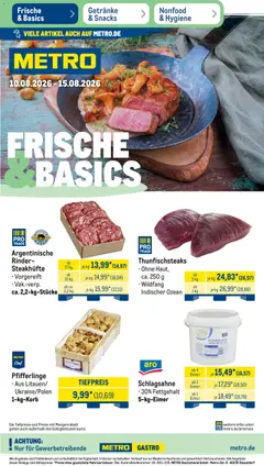 Vorschau von dem Prospekt des Geschäftes Metro, gültig ab dem 10.08.2026