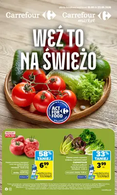 Pogląd gazetki "Carrefour gazetka - Weź to na świeżo" ze sklepu Carrefour ważnej od 18.05.2026