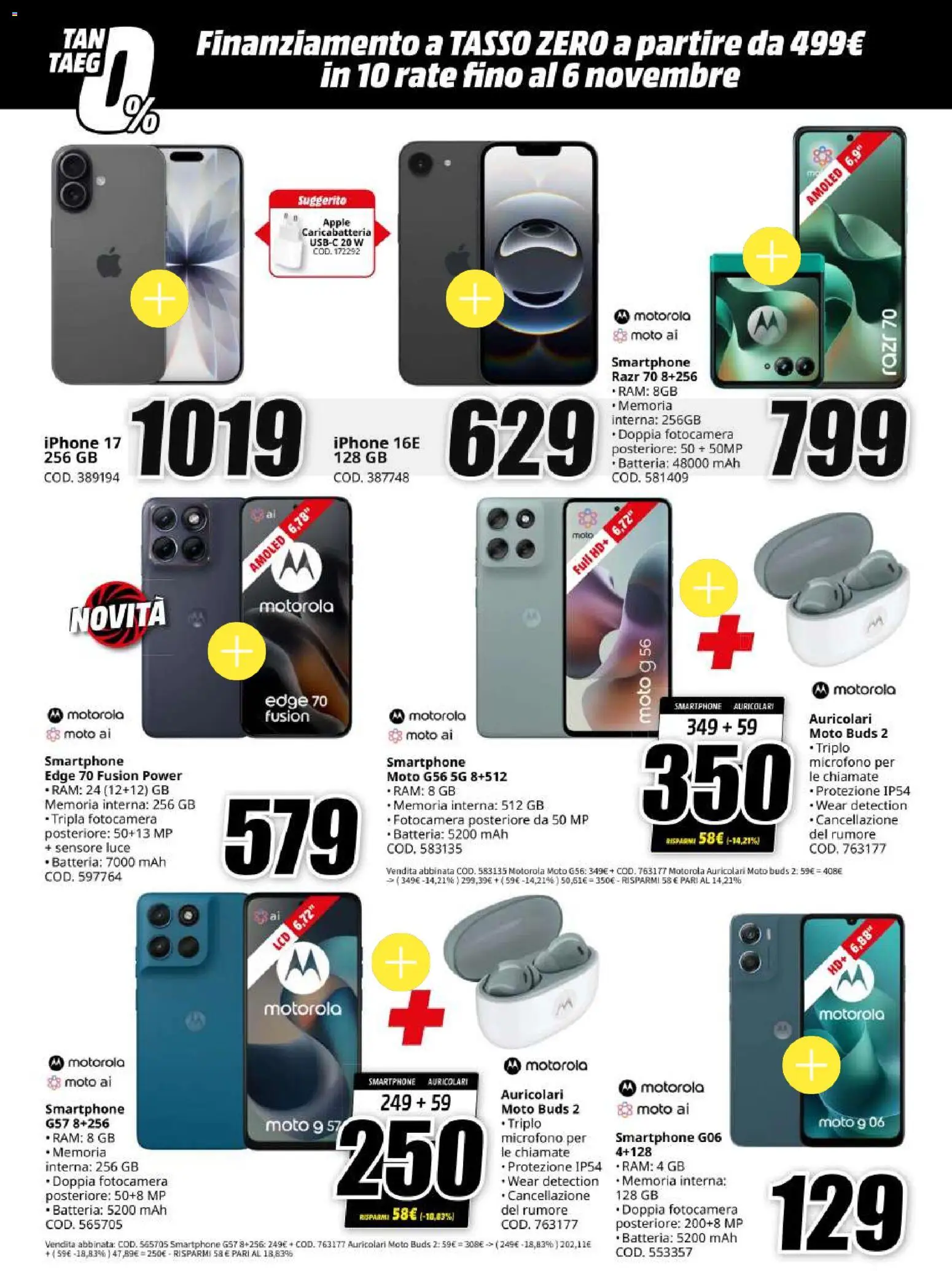 Anteprima dell'opuscolo Media World Black Friday dal negozio Media World valido da 30/10/2026 - Iphone, Smartphone, Batteria, Fotocamera, Microfono, Auricolari
