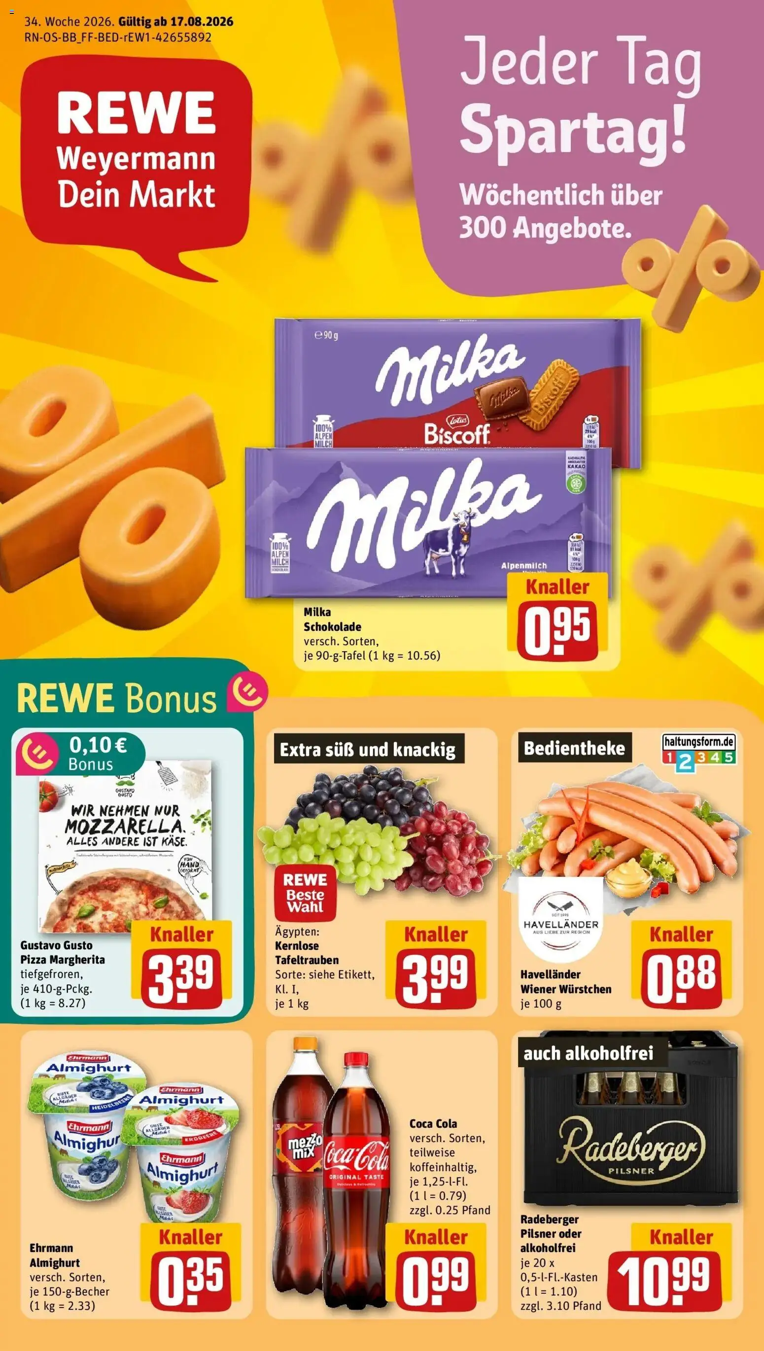Vorschau von dem Prospekt des Geschäftes Rewe, gültig ab dem 17.08.2026