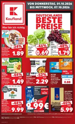 Vorschau von dem Prospekt des Geschäftes Kaufland, gültig ab dem 01.10.2026