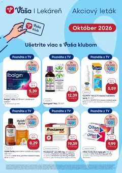 Náhľad Vaša lekáreň letáku platného od 01.10.2026