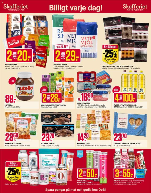 Nytt ÖoB reklamblad från 03/08