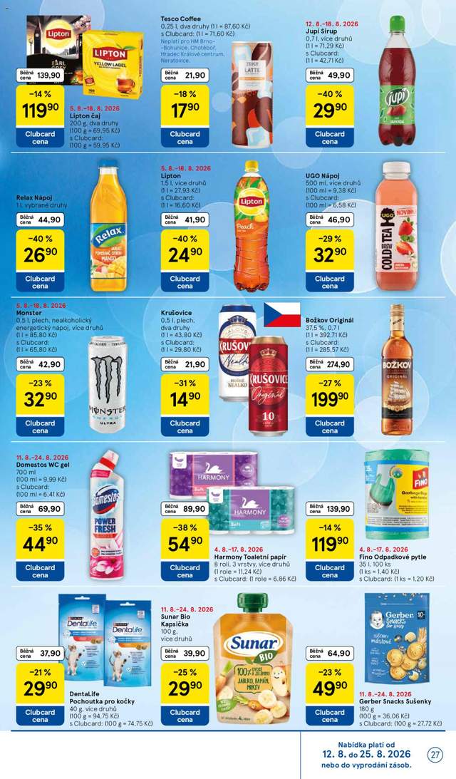 Nový Tesco leták od 12.08.