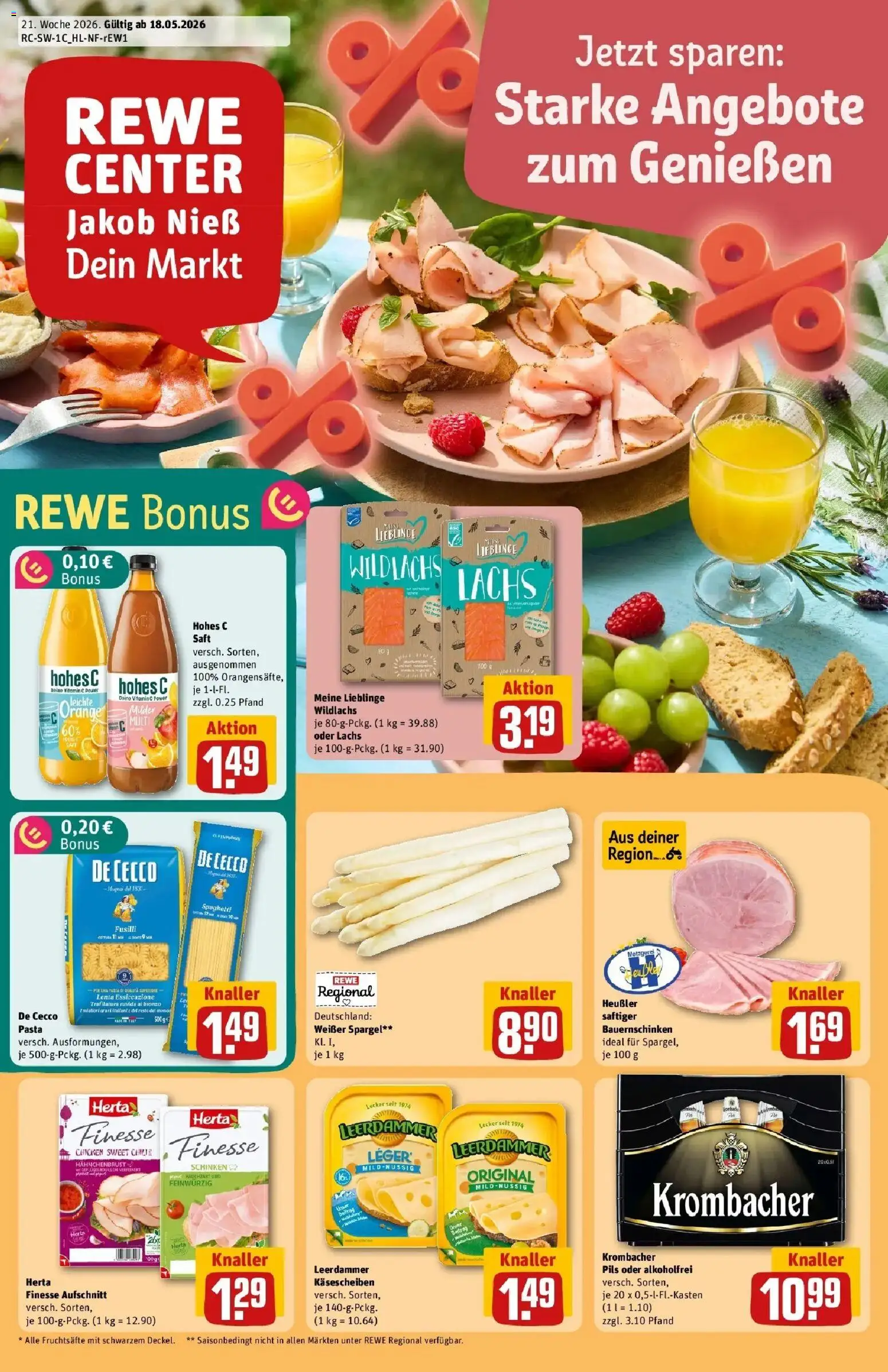 Vorschau von dem Prospekt des Geschäftes Rewe, gültig ab dem 17.05.2026