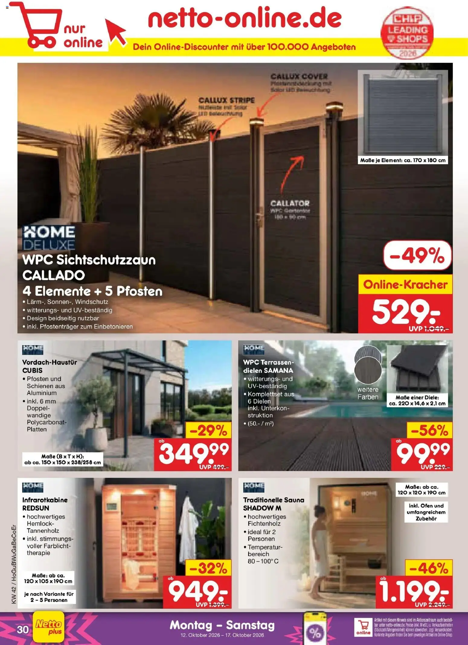 Vorschau von dem Prospekt des Geschäftes Netto Marken-Discount, gültig ab dem 12.10.2026 - Ofen