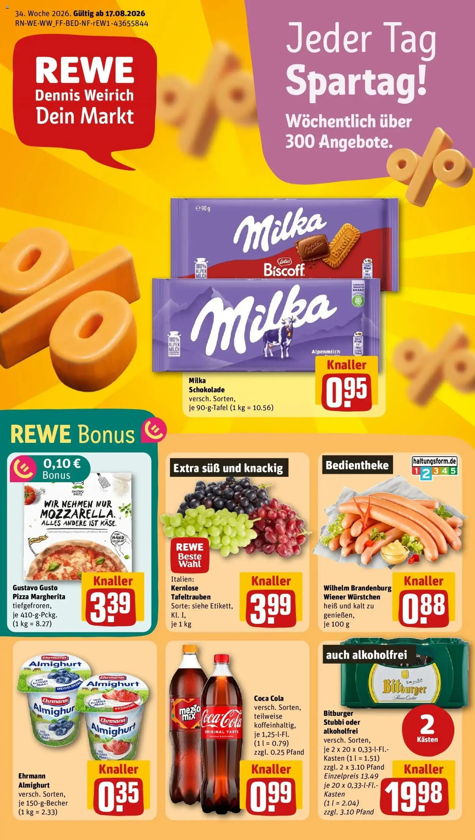 Vorschau von dem Prospekt des Geschäftes Rewe, gültig ab dem 17.08.2026